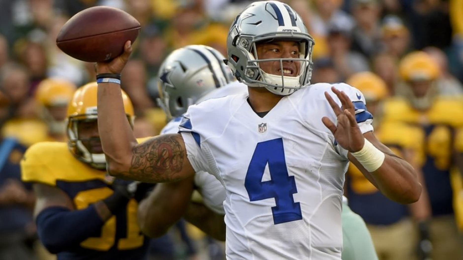 Dallas Cowboys quarterback Dak Prescott said he’s ignoring the backlash he’s received over his opposition to taking a knee during the anthem.