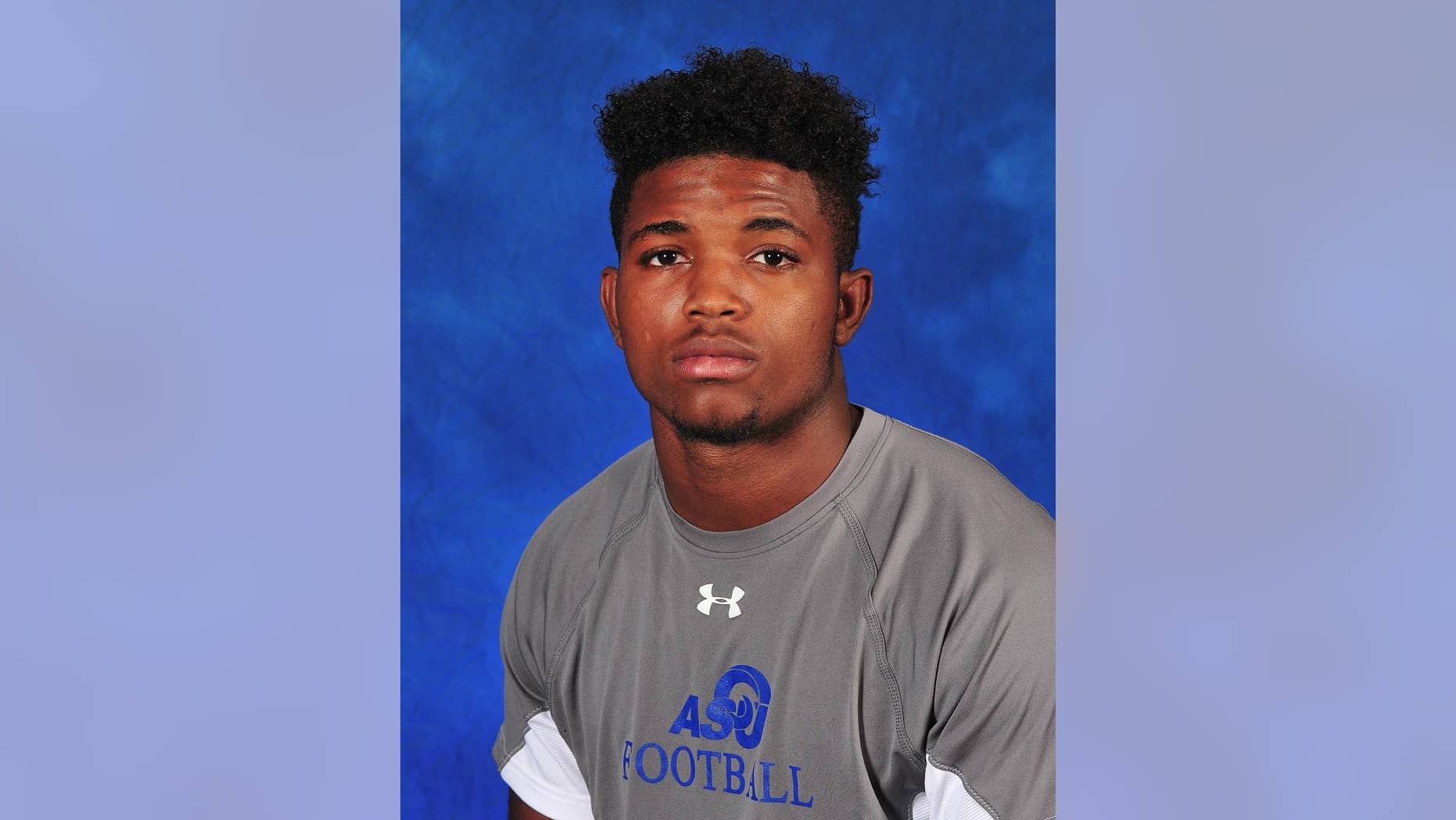 FILE - This undated file photo provided by Angelo State University shows college football player Christian Taylor. Friends will join the family for a funeral for Taylor on Saturday, Aug. 15, 2015 in Arlington, Texas. Taylor was shot fatally on Aug. 7 by a North Texas police officer answering a burglary call at a car dealership. (Angelo State University via AP, File)