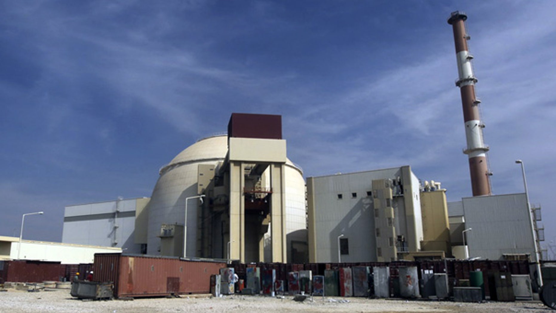 Oct. 26: The reactor building of the Bushehr nuclear power plant in Iran.