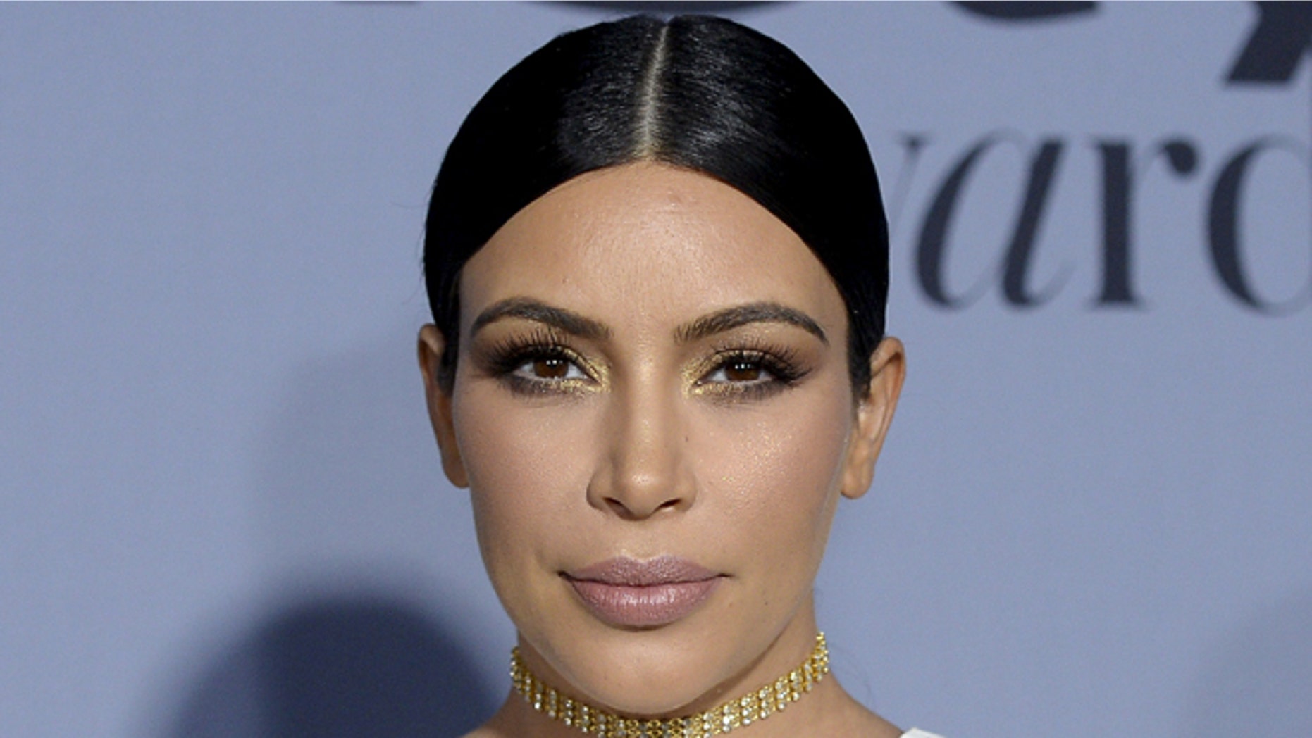 October 26, 2015. Kim Kardashian-West poses during the InStyle Awards at the Getty Center in Los Angeles, California.