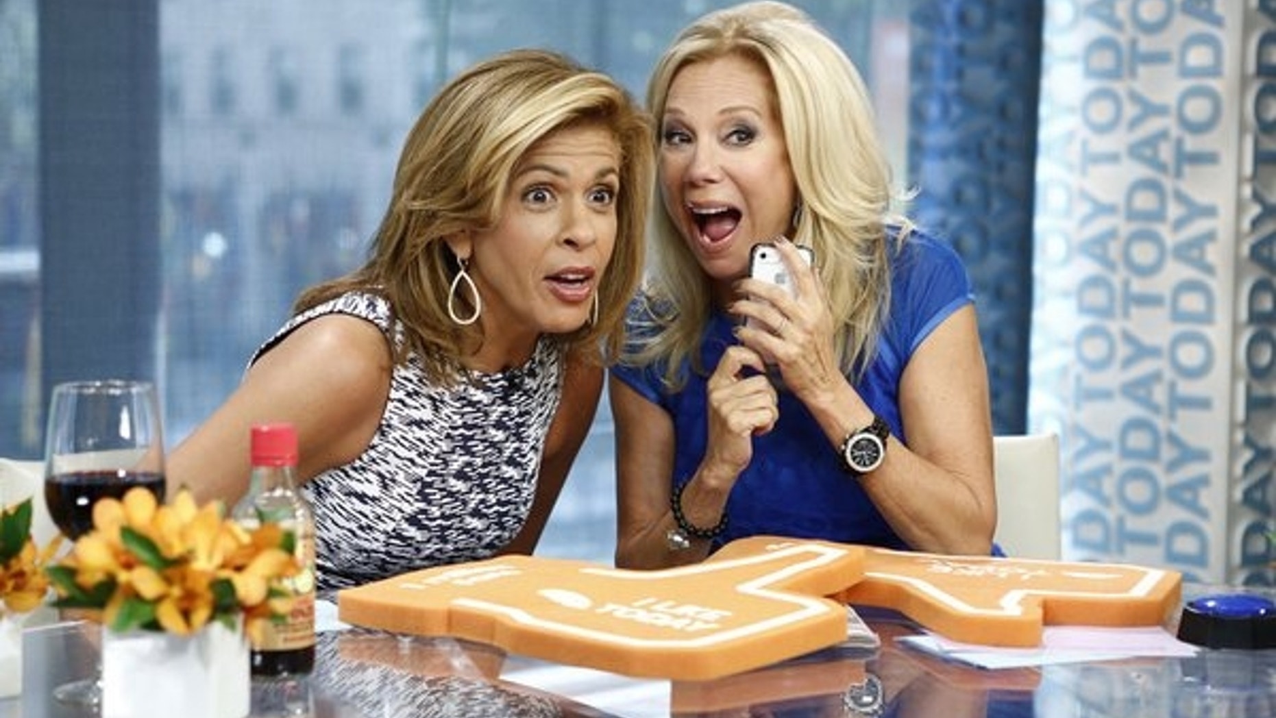 Hoda Kotb and Kathie Lee Gifford appear on NBC News' "Today."