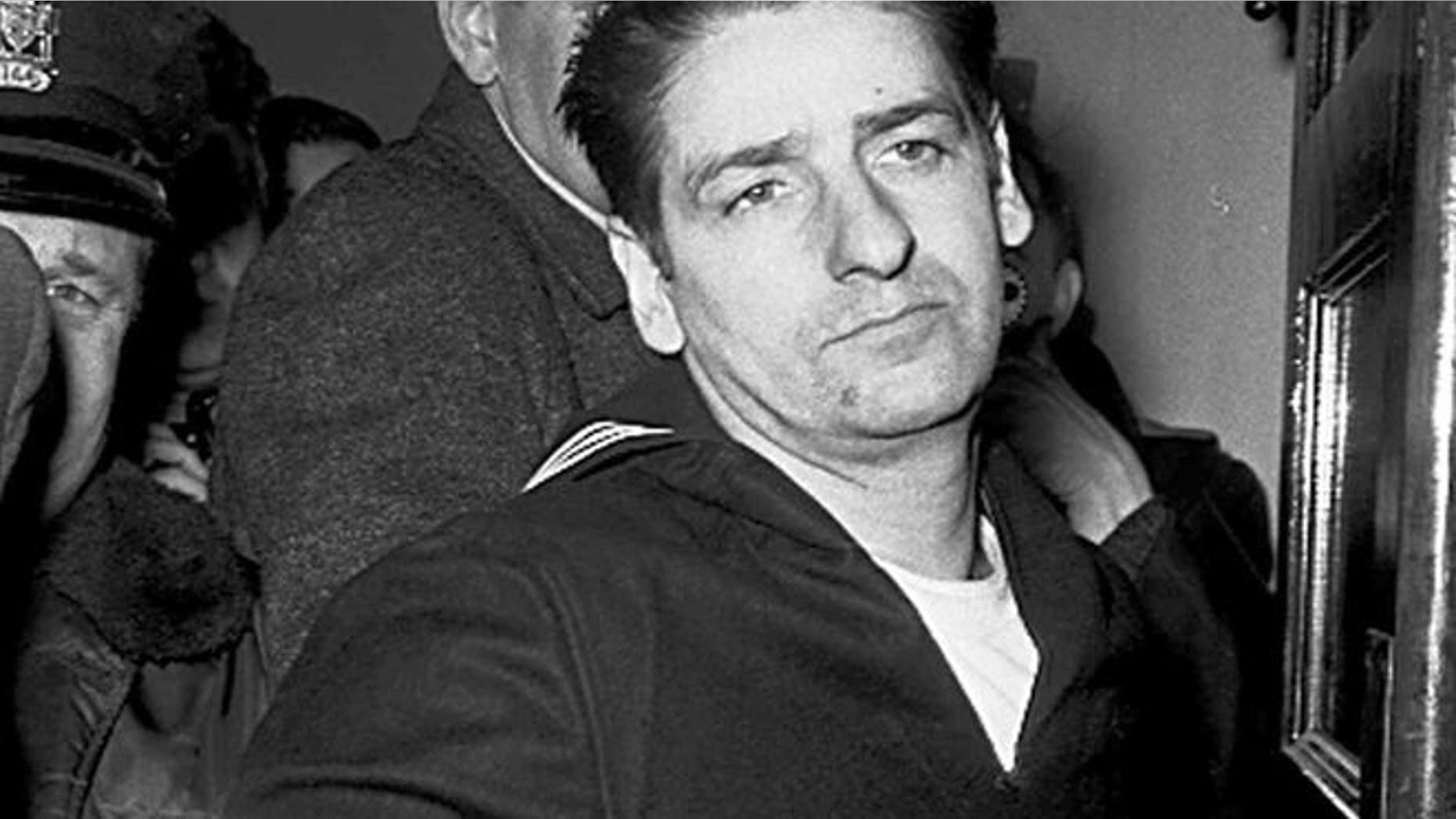 FILE 1967: Self-confessed Boston Strangler Albert DeSalvo minutes after his capture in Boston.