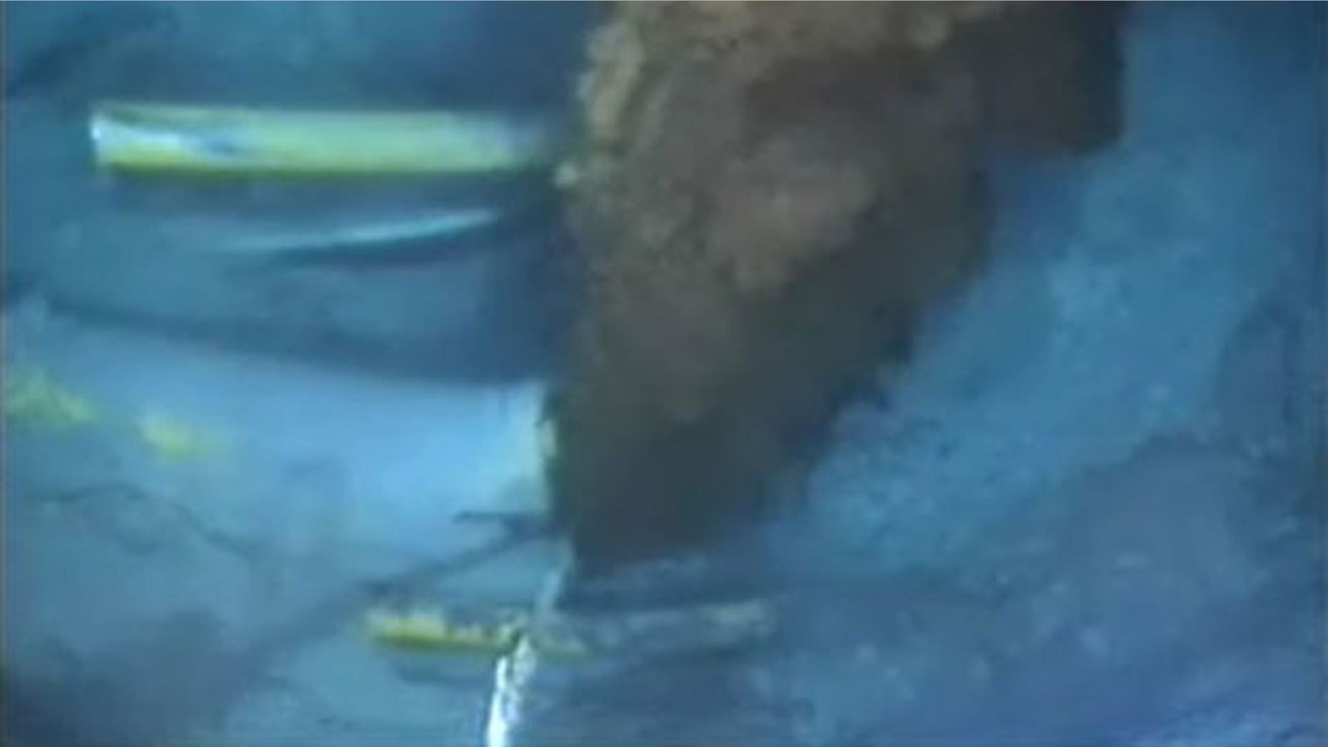 May 26: Live video feed shows the oil plume gushing in Gulf of Mexico as seen on the BP.com website.