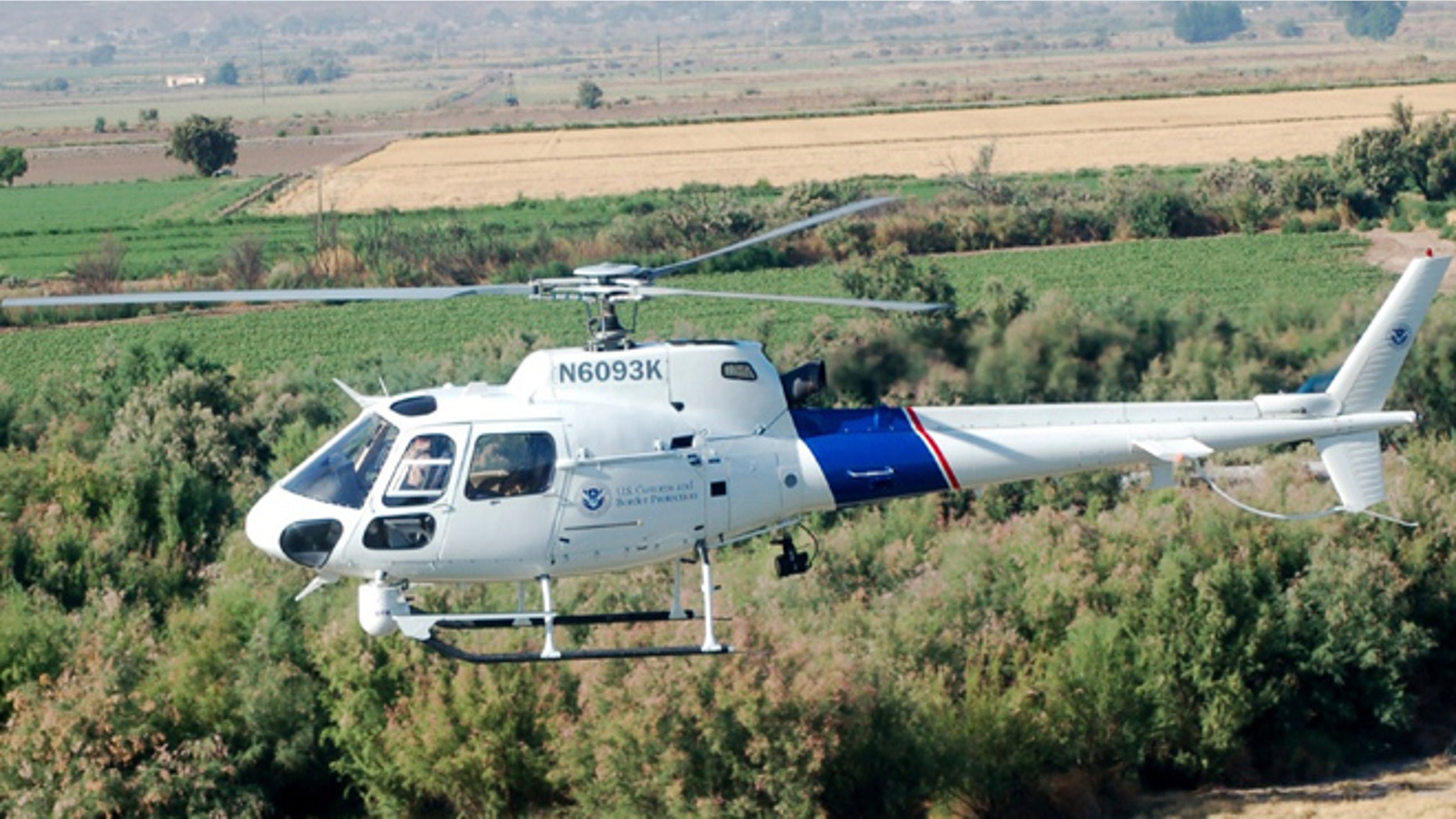 Assisting with the search for the two prisoners who broke out of Clinton Correctional Facility, U.S. Customs and Border Patrol is using an AS-350 A-STAR helicopter equipped with an Infrared Detection System.