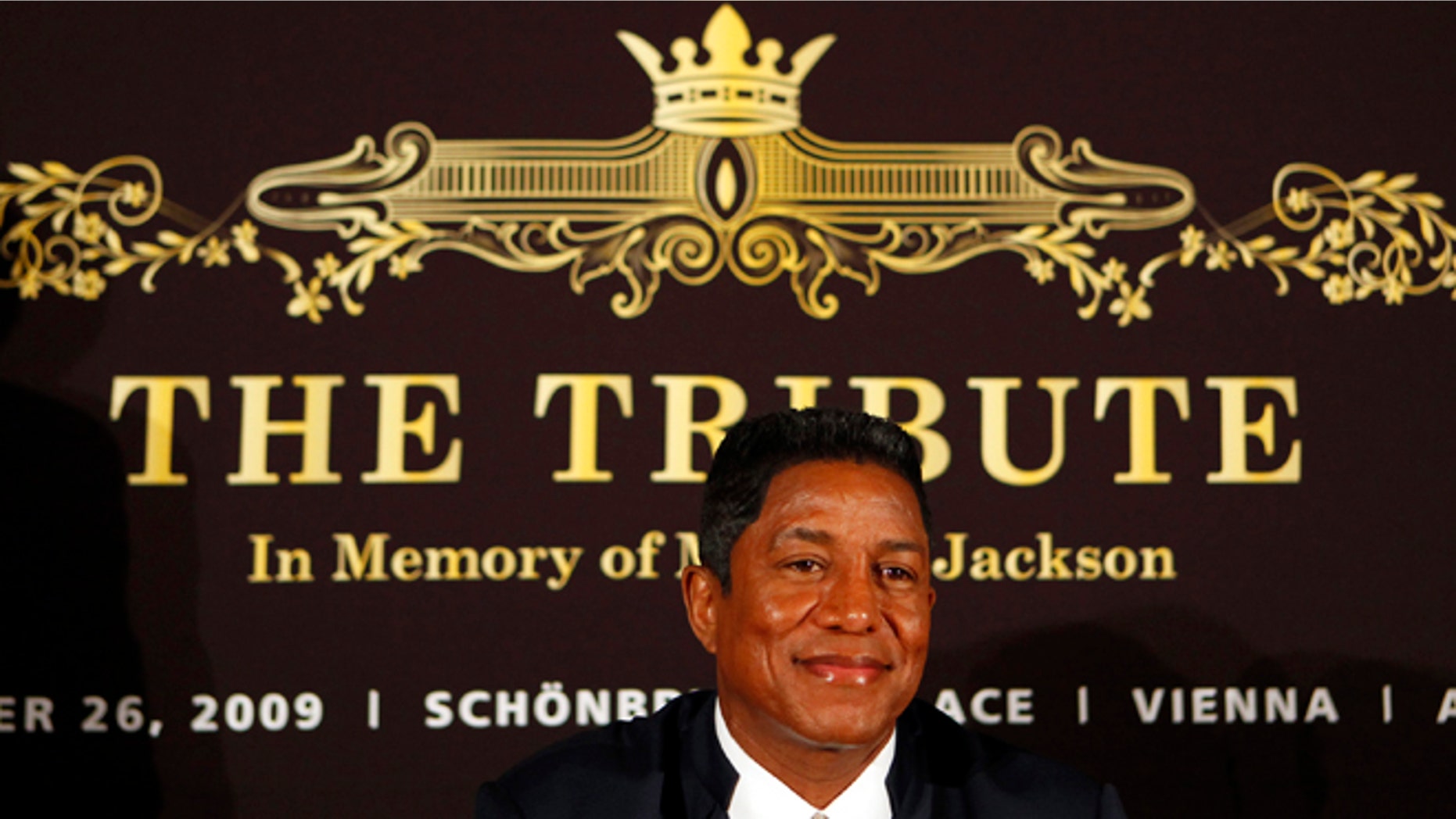 Sept. 10, 2009: In this file photo, Jermaine Jackson, bother of late U.S. pop star Michael Jackson, smiles prior to a press conference on "The Tribute - In Memory of Michael Jackson" in Berlin.