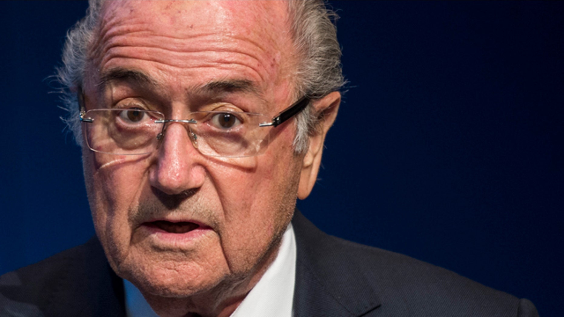 June 2, 2015: FIFA President Sepp Blatter speaks during a news conference at FIFA headquarters in Zurich, Switzerland. (Ennio Leanza/Keystone via AP)