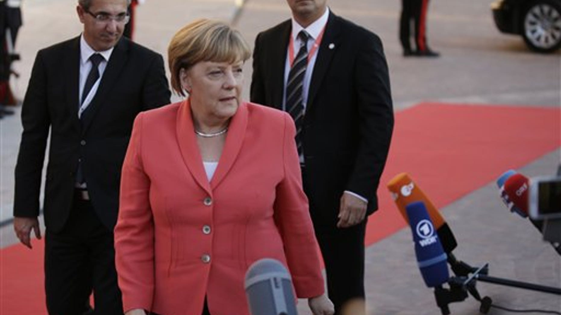 German Chancellor Angela Merkel Wednesday.
