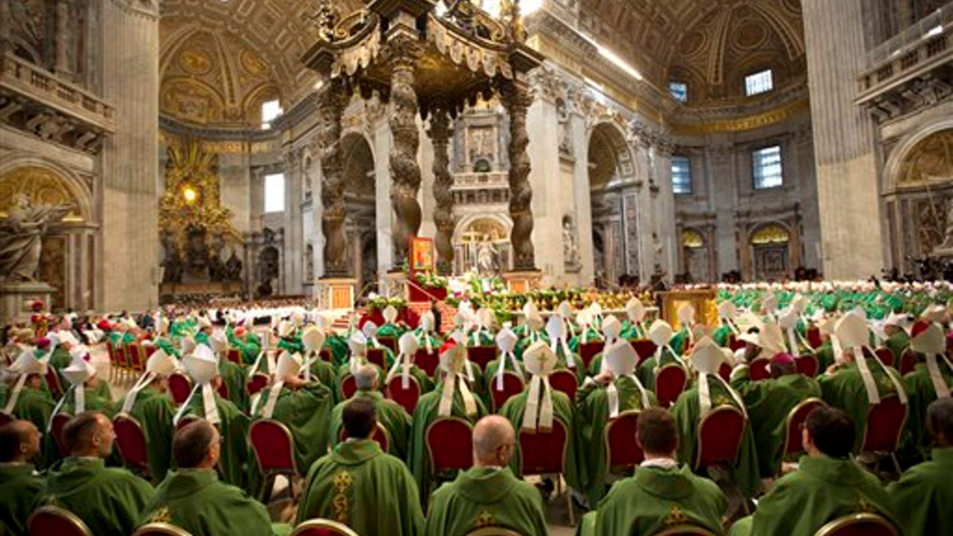 St. Peter's Basilica at the Vatican on Sunday. (AP Photo/Alessandra Tarantino)