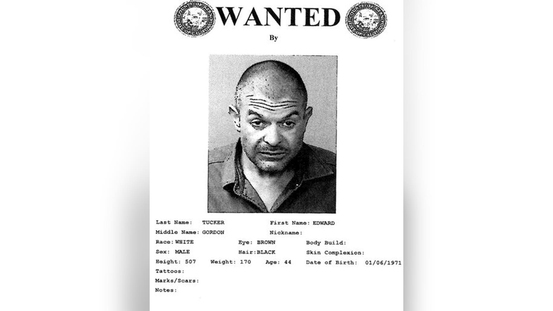This poster provided by the Kern County, Calif., Sheriff's Department shows Deputy Edward Tucker. (Kern County Sheriff via AP)
