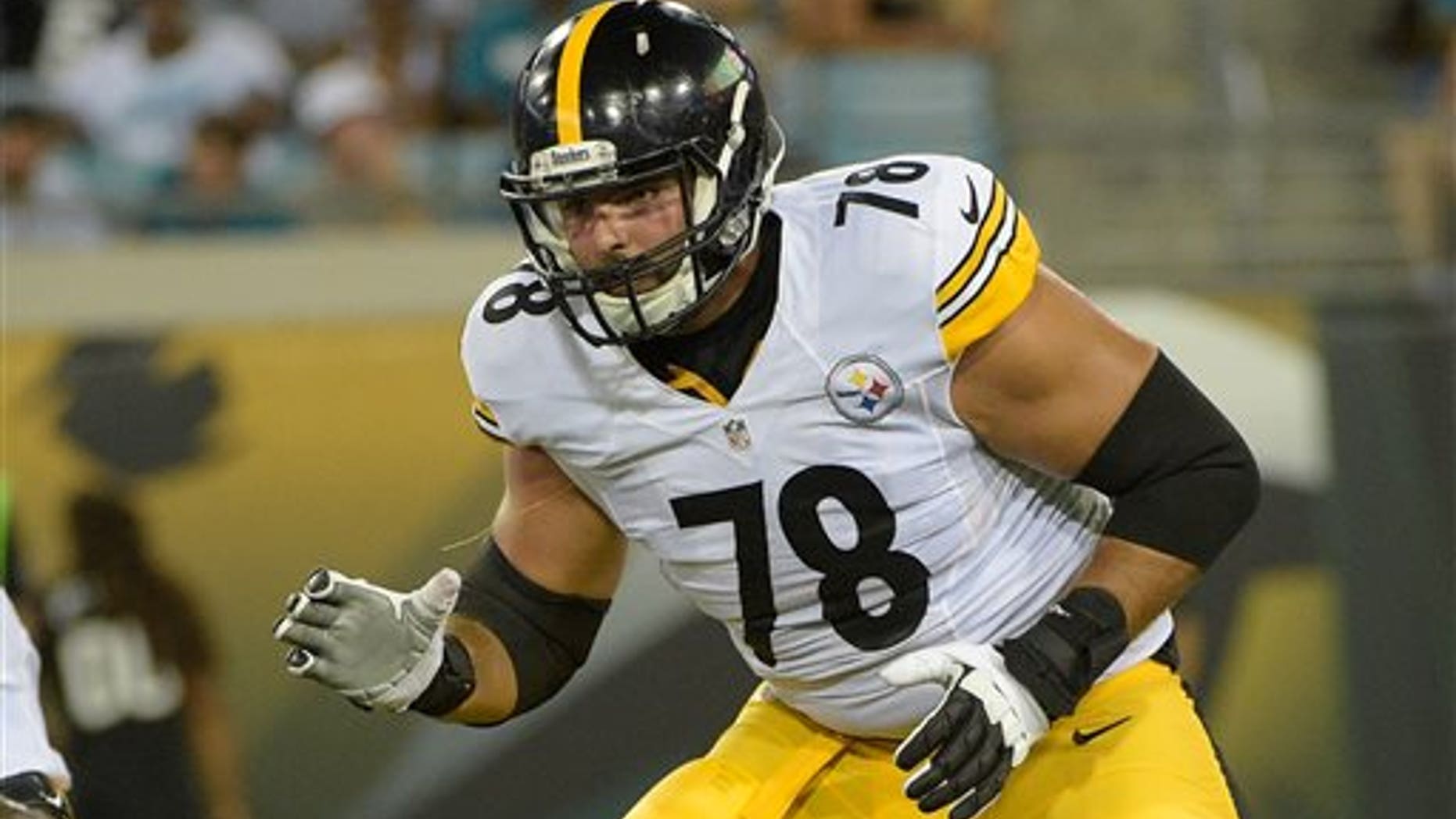 Pittsburgh Steelers tackle Alejandro Villanueva. (AP Photo/Phelan M. Ebenhack, File)
