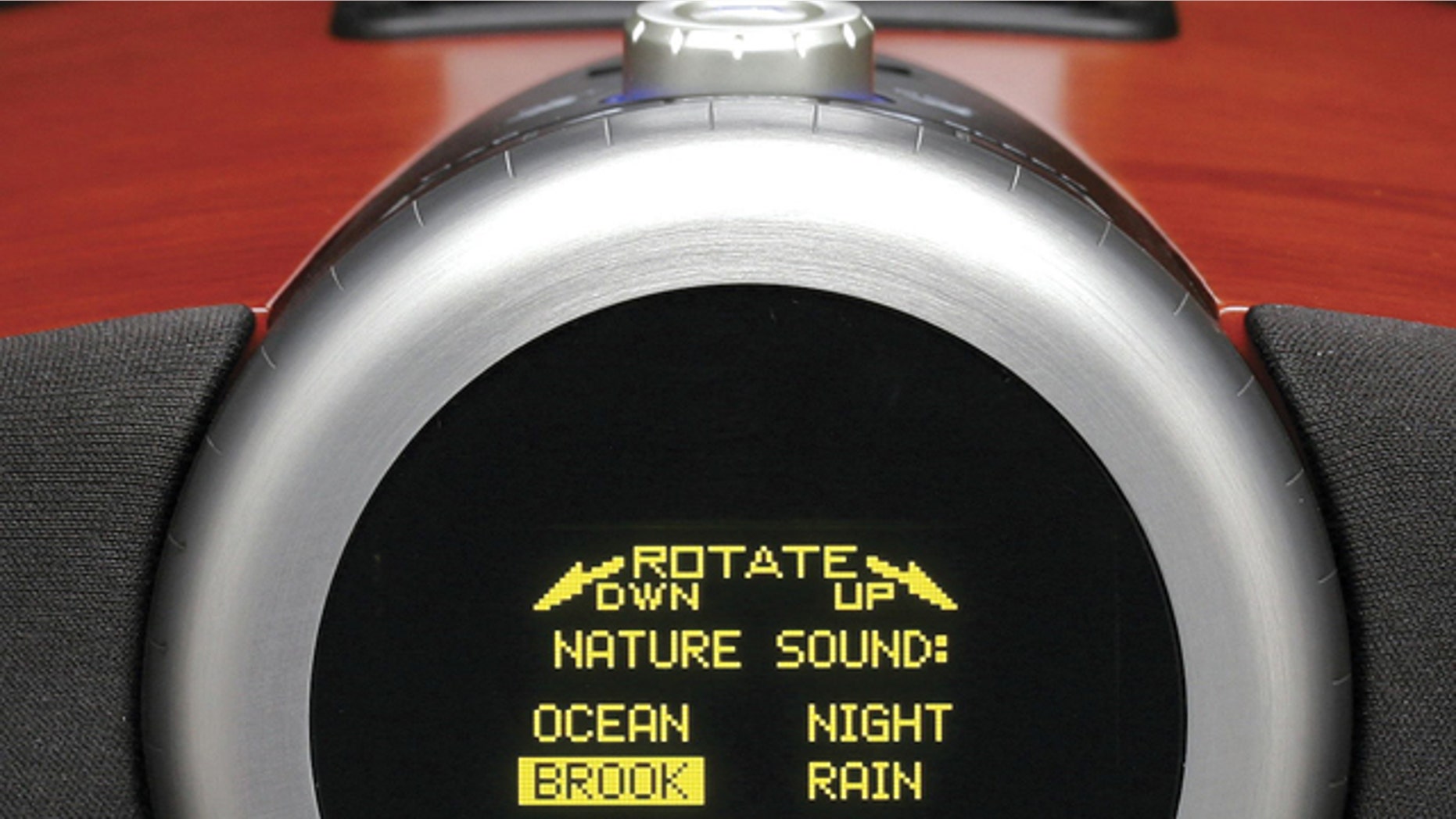 the Acoustic Research ART1 Clock Radio has an advanced OLED display. The top of the case is touch sensitive, making it easy to turn on various sound themes to wake you up.