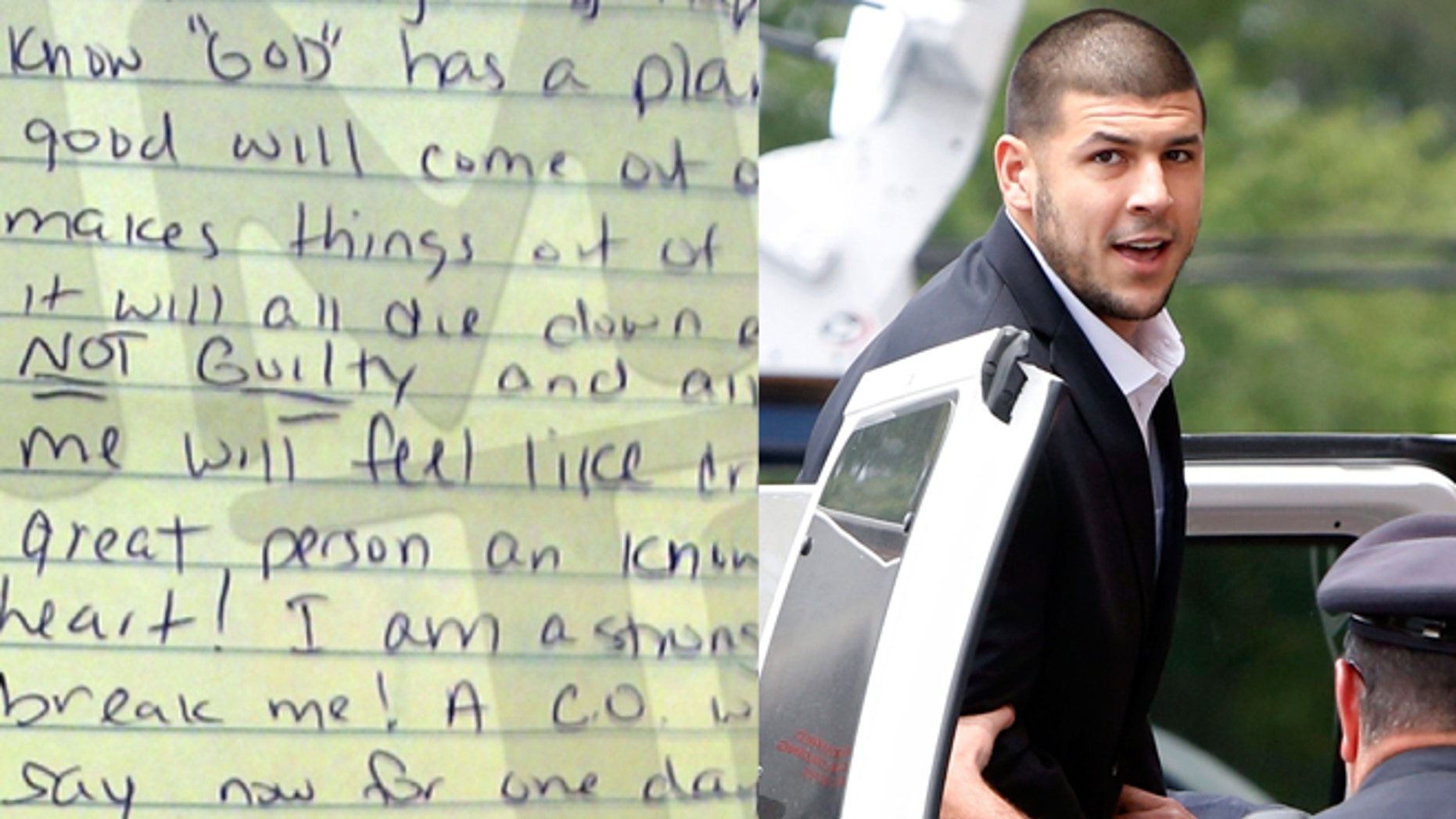 Aaron Hernandez Writes Letter Proclaiming He's 'Innocent,' Vows To
