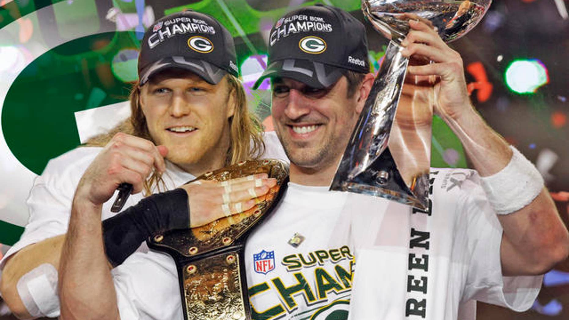 AP image/Clay Matthews and Aaron Rodgers