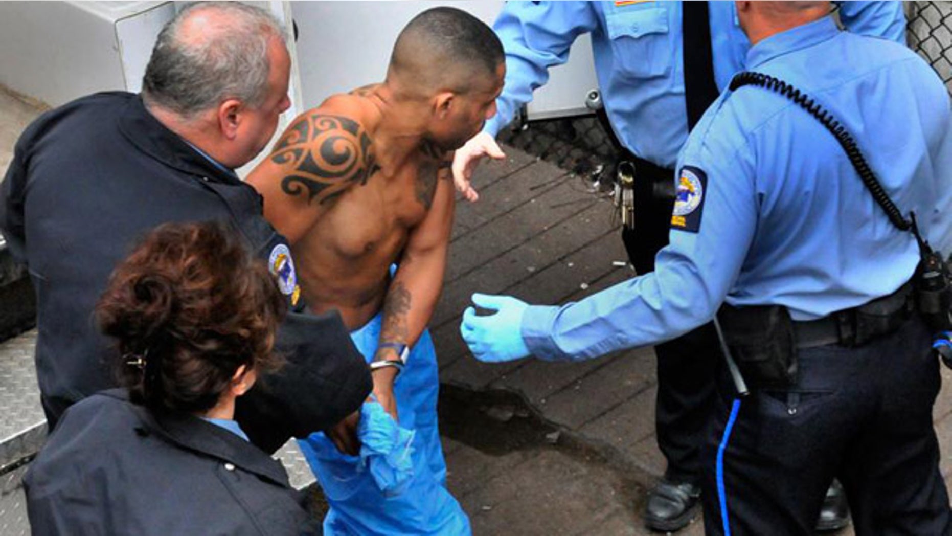 This picture, provided by the New Haven Register, shows Aaron Thomas. The 39-year-old unemployed truck driver was arrested Friday in connection with sexual assaults in at least four states over 12 years.