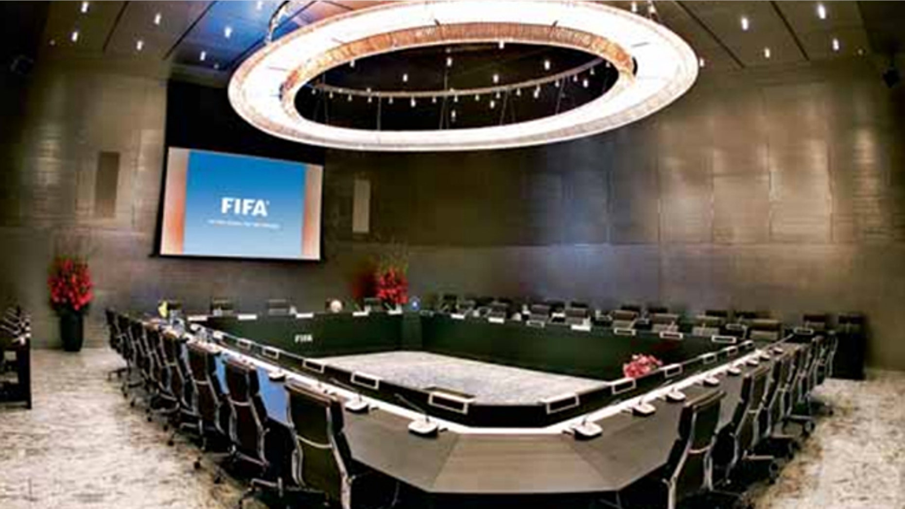 Gentlemen, you can’t fight in here, this is the War Room! A conference room at FIFA's headquarters either in Zurich, Switzerland, or in a secret bunker deep beneath a volcano in the South Atlantic. (Photo: FIFA.com)
