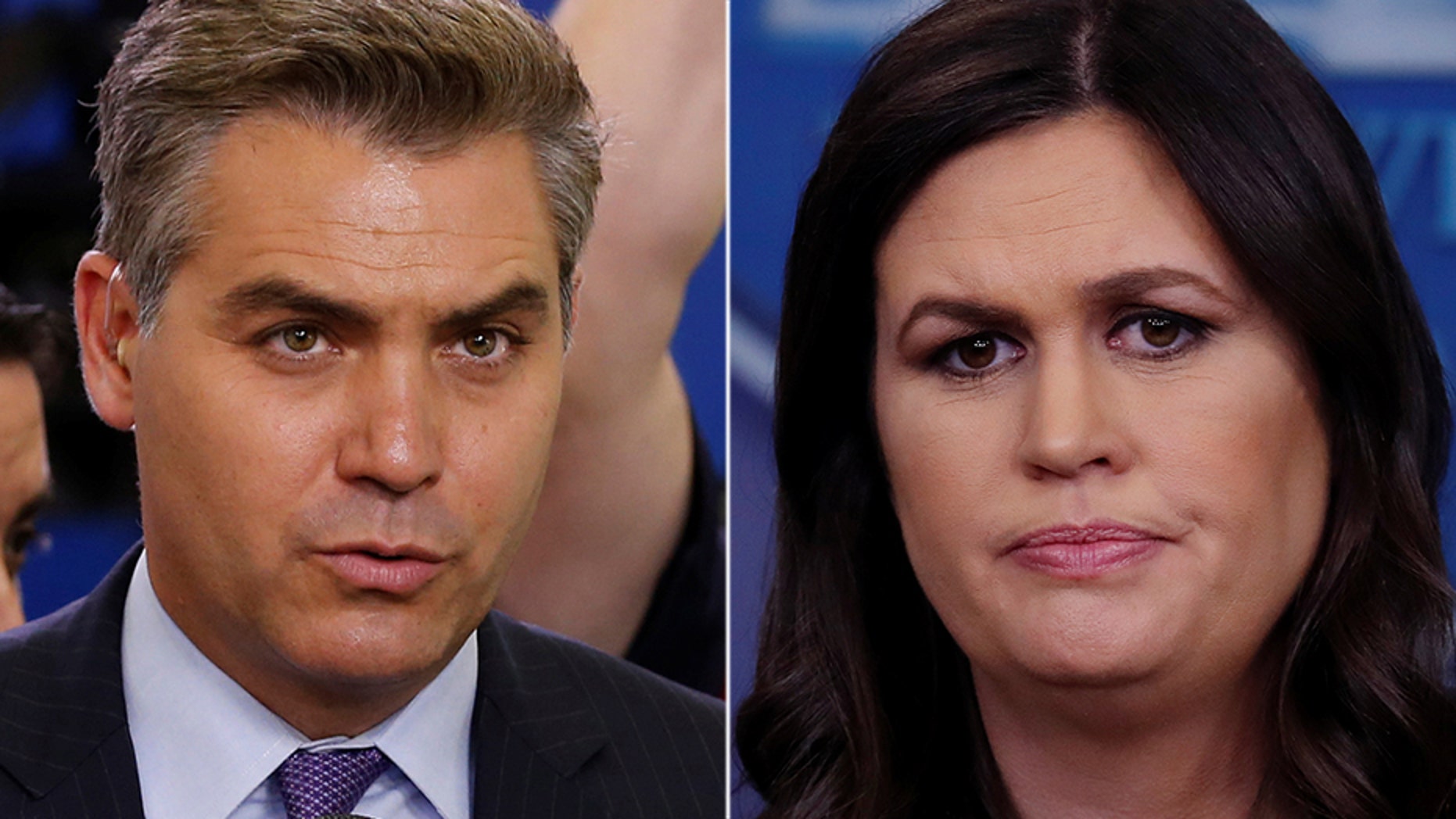 White House Press Secretary Sarah Sanders says dealing with her small children has helped her deal with CNN's Jim Acosta.