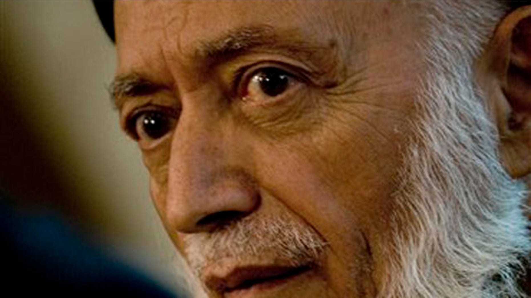 Former Afghan President and chief of a new peace council Burhanuddin Rabbani holds a press conference, Thursday, Oct. 14, 2010 in Kabul, Afghanistan. Rabbani says he's convinced the Taliban are ready to negotiate peace. (AP Photo/Dusan Vranic)