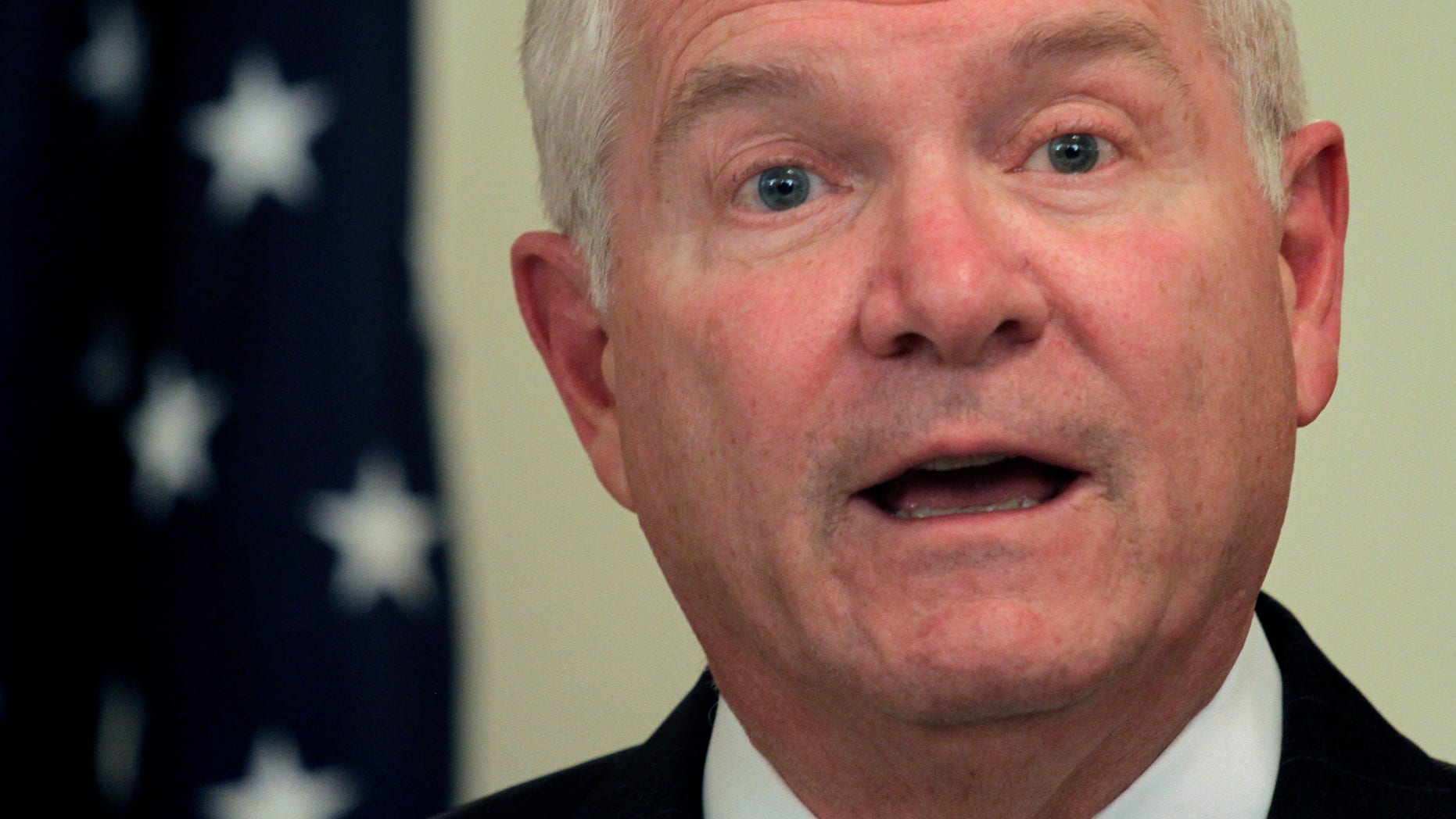 U.S. Defense Secretary Robert Gates, shown here Dec. 8, provided four troops with a comfortable trip home, allowing them to board his plane, an expansive E-4B — a militarized version of the Boeing 747, known as the Doomsday Plane.