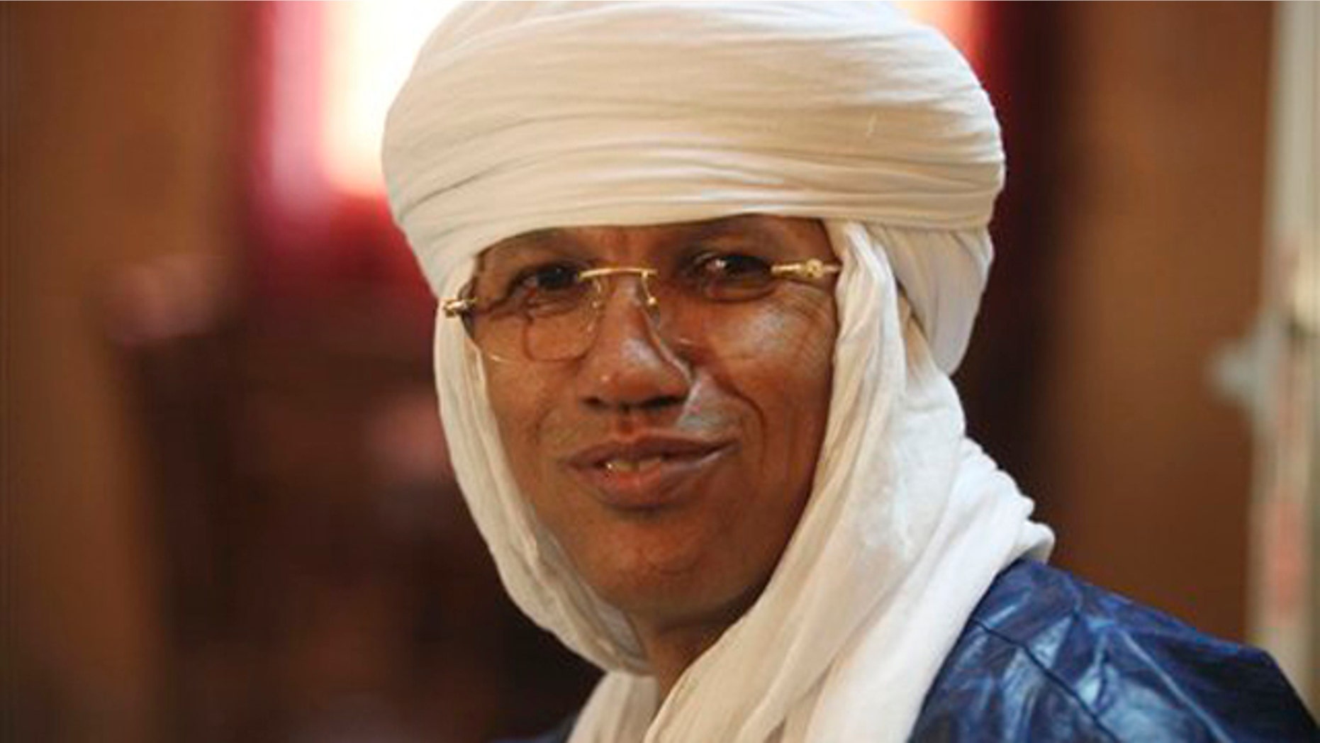 Sept. 13, 2011: Tuareg rebel chief and Gadhafi insider, Aghaly Alambo speaks to Associated Press during an interview in Niamey, Niger.