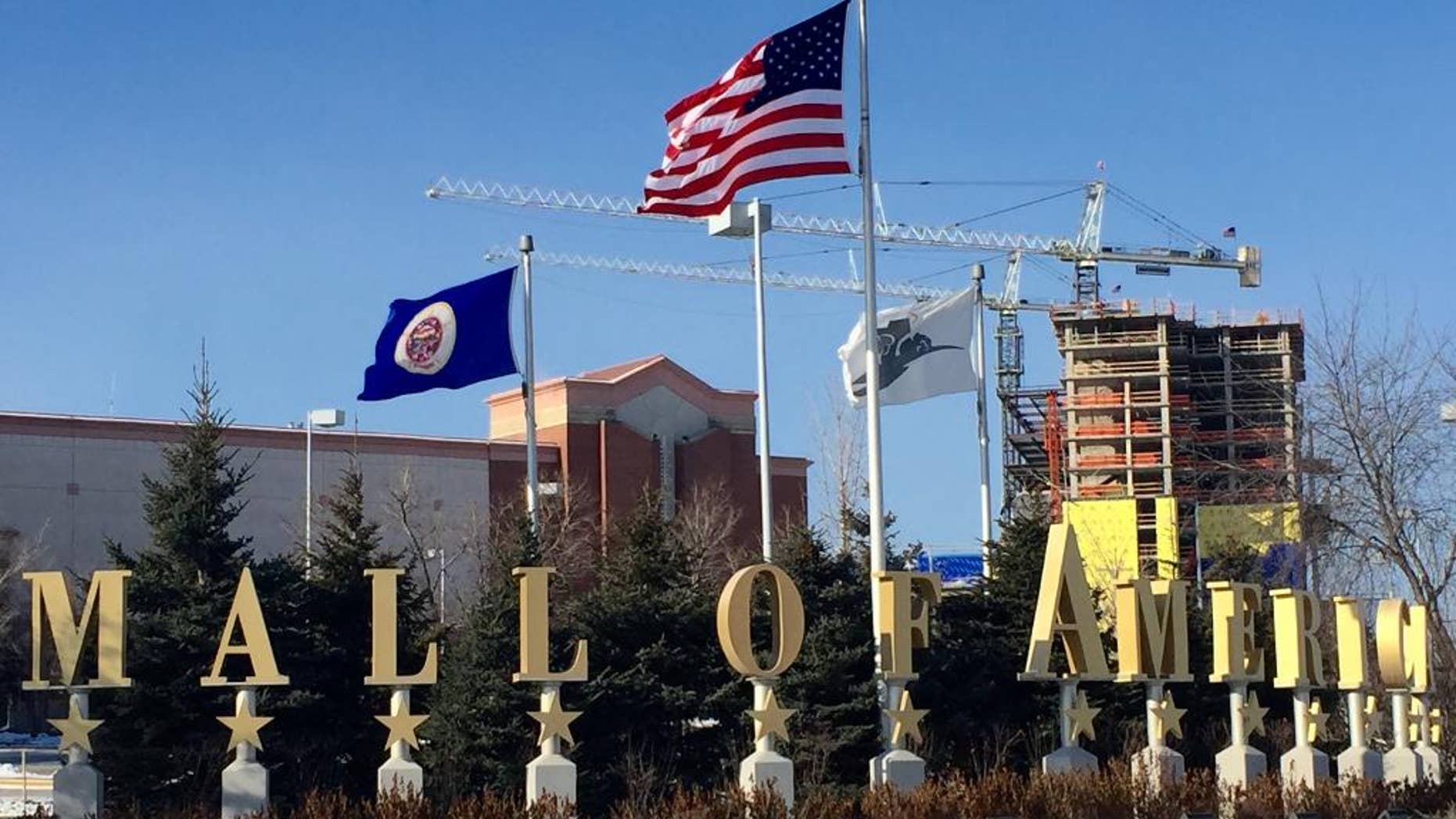 A Sunday, Feb. 22, 2015 photo shows the exterior of the Mall of America in Bloomington, Minn. A video released late Saturday, Feb. 21, 2015, purported to be by Somalia’s al-Qaida-linked rebels, urges Muslims to attack shopping malls in North America, Britain and other Western countries, specifically mentioning the Mall of America in Minnesota, the West Edmonton Mall in Canada, and the Westfield Mall in Stratford, England. (AP Photo/Star Tribune, Jerry Holt) MANDATORY CREDIT; ST. PAUL PIONEER PRESS OUT; MAGS OUT; TWIN CITIES LOCAL TELEVISION OUT