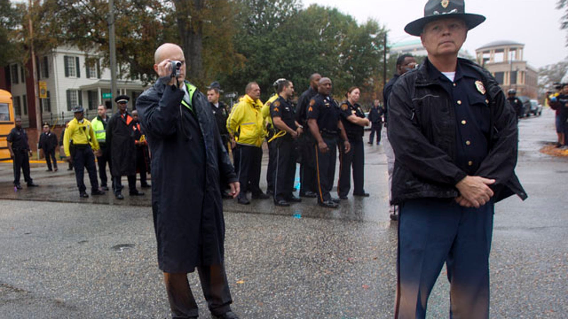 File photo, November 1, 2011. State police prepare to make arrests in protest against Alabama's hardline immigration law. (AP/Dave Martin)
