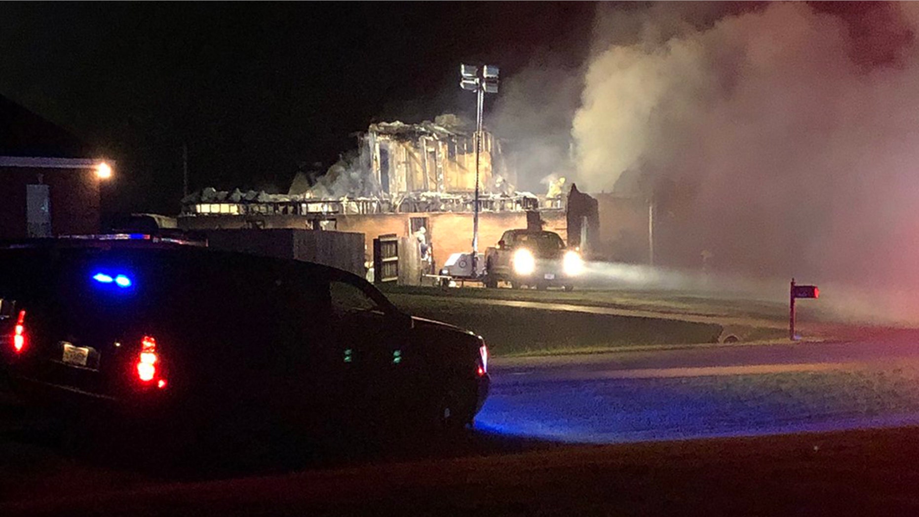 A man shot and killed his wife in addition and one of his four children before setting their home in Alabama on fire and killing himself on Saturday, officials said.