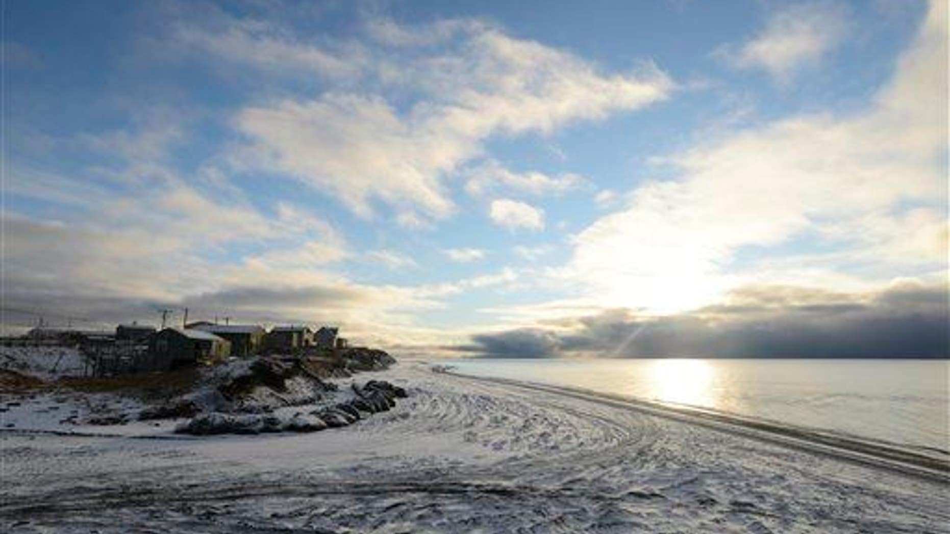 The sun is spotted in Barrow on Sept. 21, 2015.