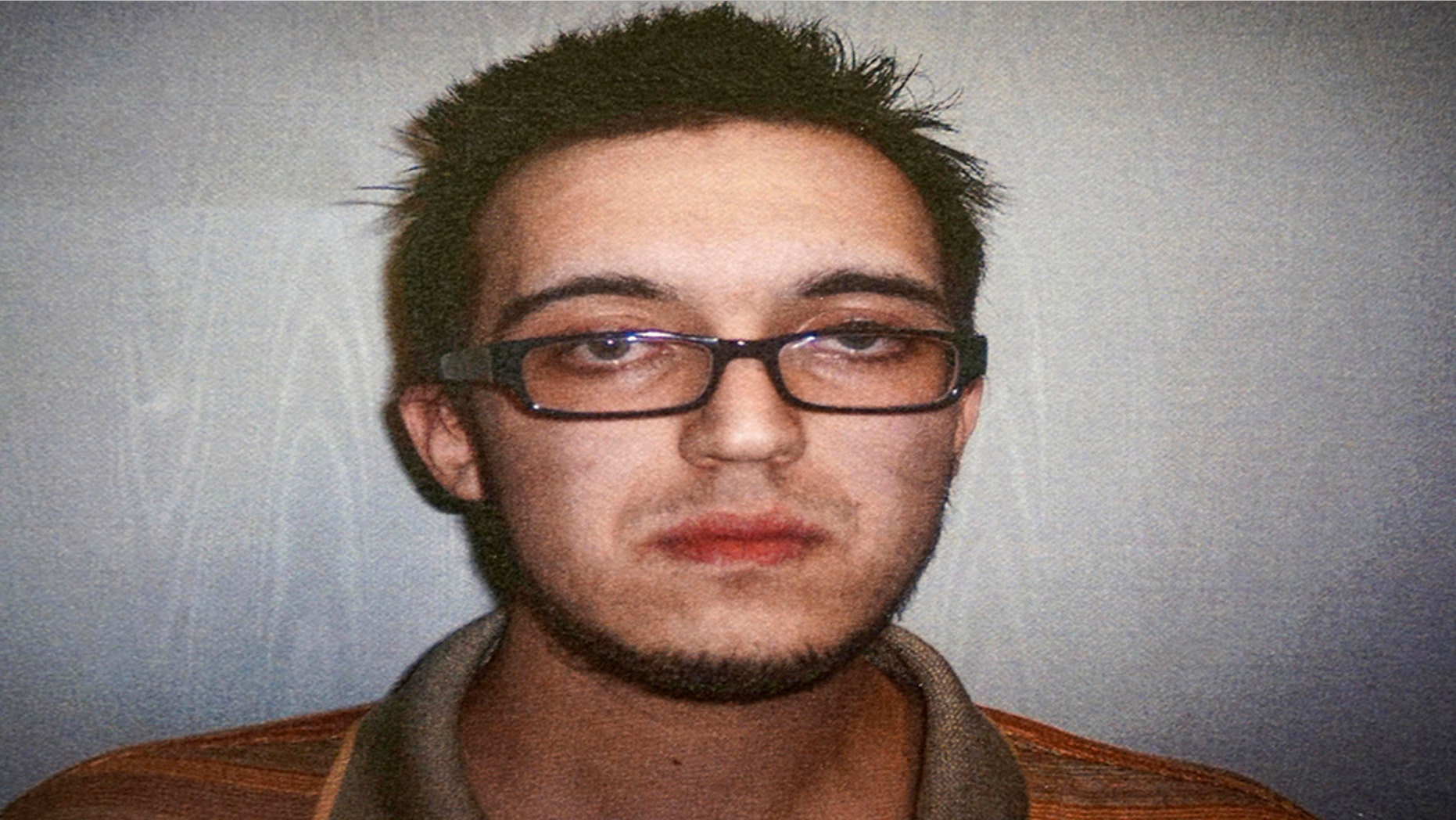 This April 14, 2014, file booking photo released by the North Berkshire District Court in North Adams, Mass., shows Alexander Ciccolo, after he was charged with drunken driving.
