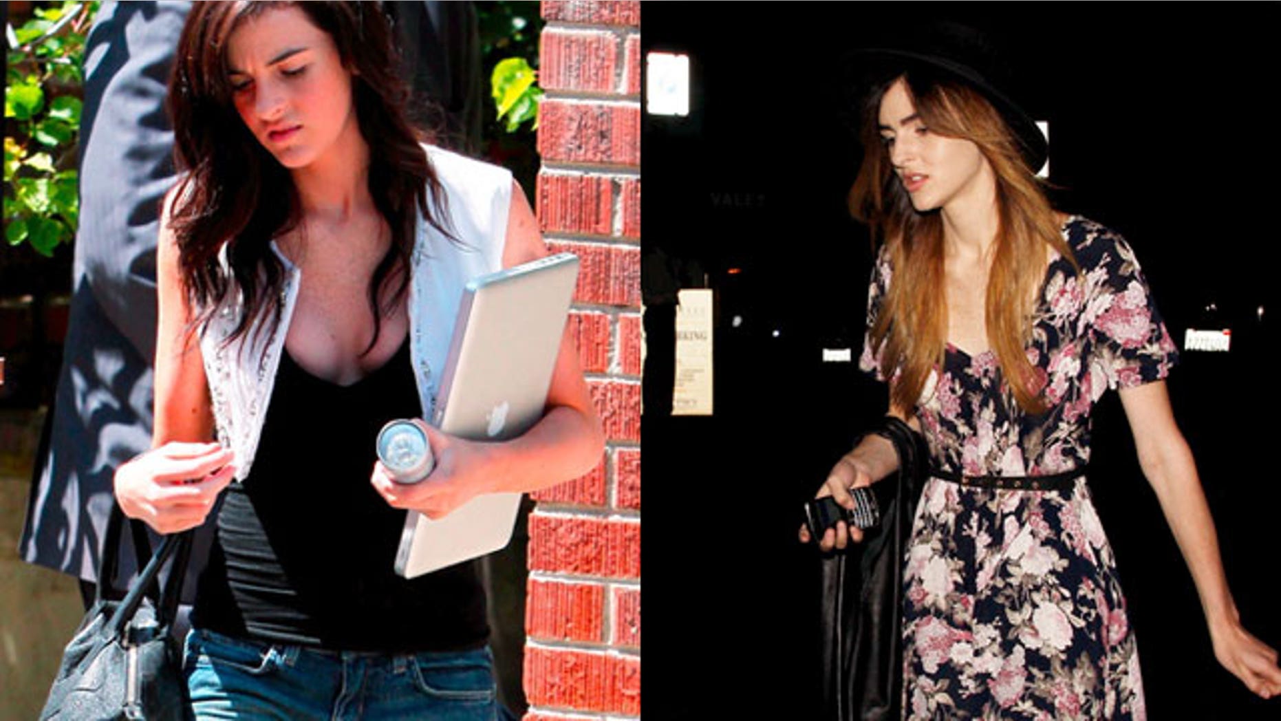 Ali Lohan (left) had more curves in 2009. Last week, she stepped out looking super skinny (right). (X17 Online)