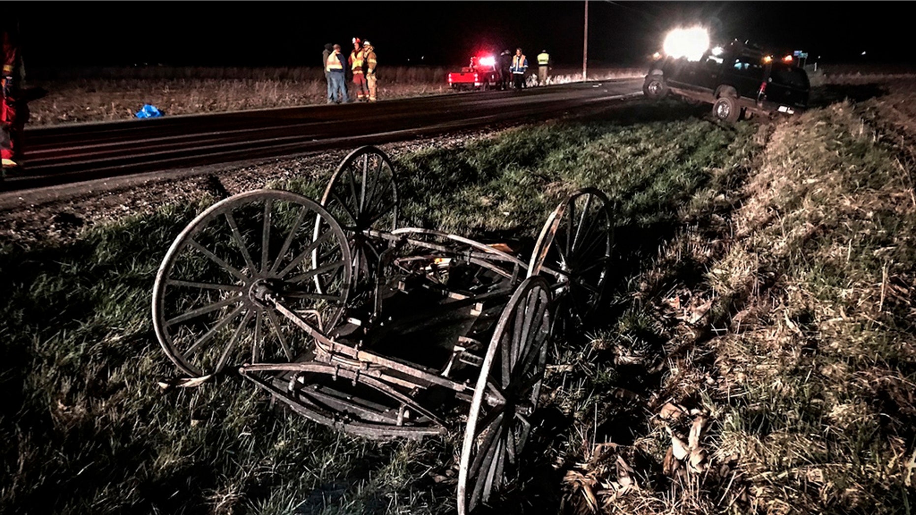 The Amish buggy crash on Friday in Ohio, which left a woman dead and three others in her family injured.