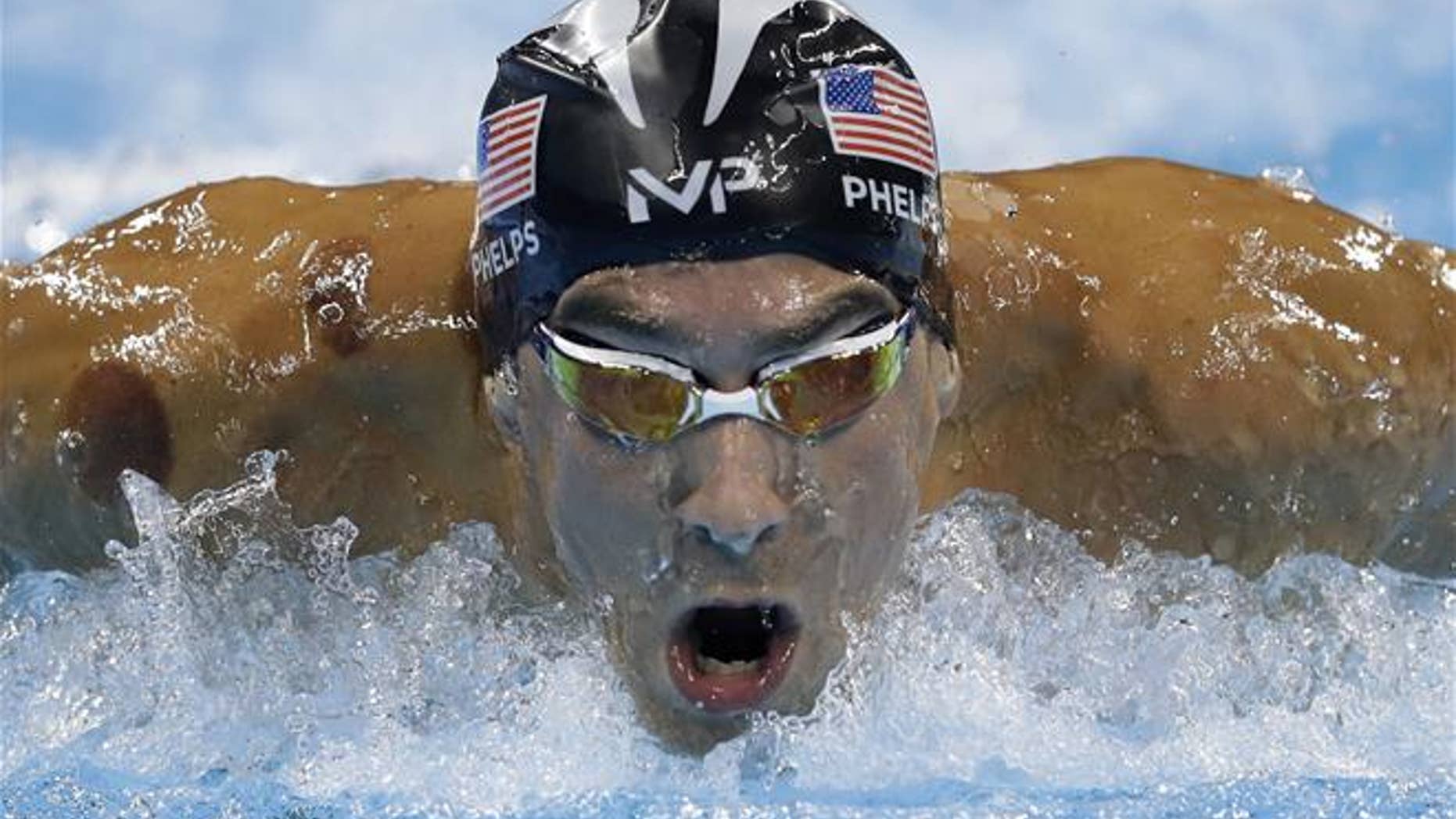 United States' Michael Phelps competes in a men's 200-meter butterfly semifinal during the swimming competitions at the 2016 Summer Olympics, Monday, Aug. 8, 2016, in Rio de Janeiro, Brazil.