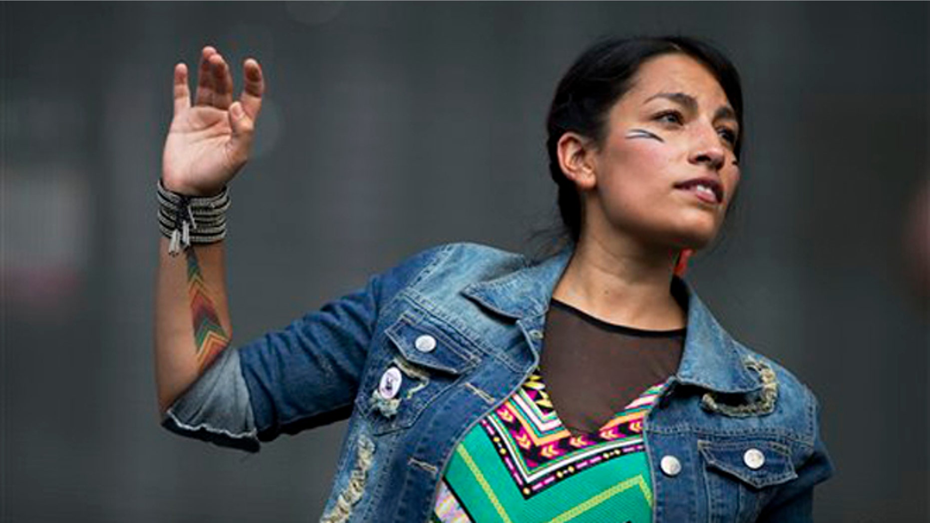 Ana Tijoux at the Vive Latino music festival in Mexico City, on March 28, 2014.