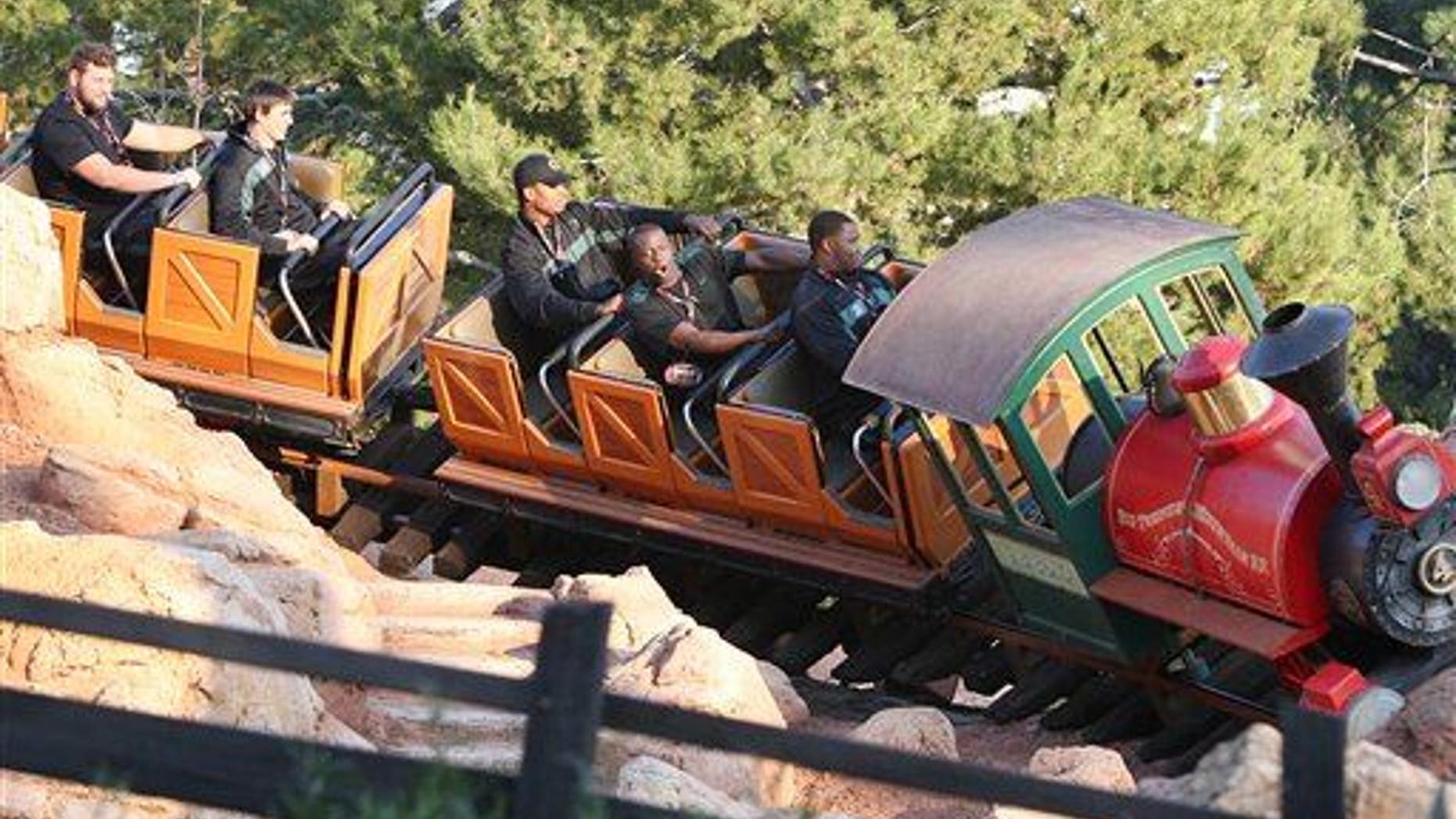 Riding Disney's Big Thunder Mountain Railroad (California's version shown here) could help pass kidney stones, scientists say.