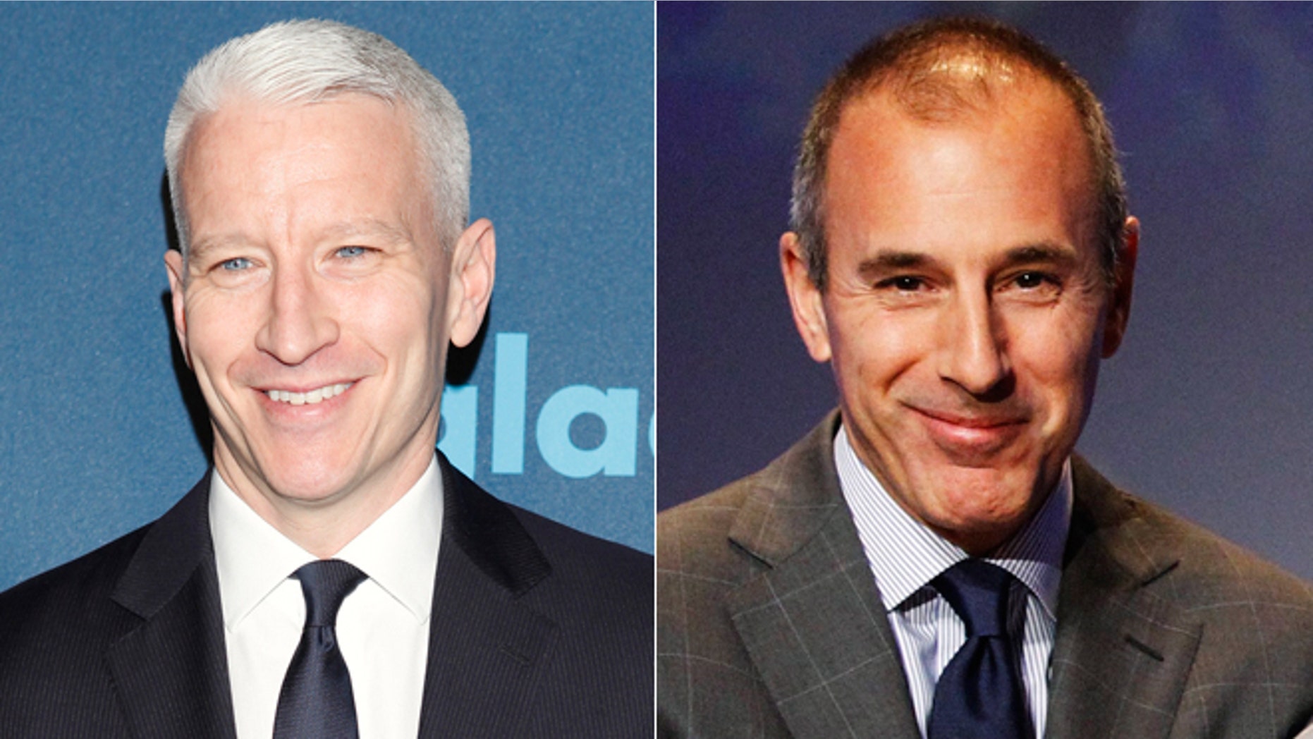 Anderson Cooper, left, could replace Matt Lauer, right, on the "Today" show, reports are claiming.