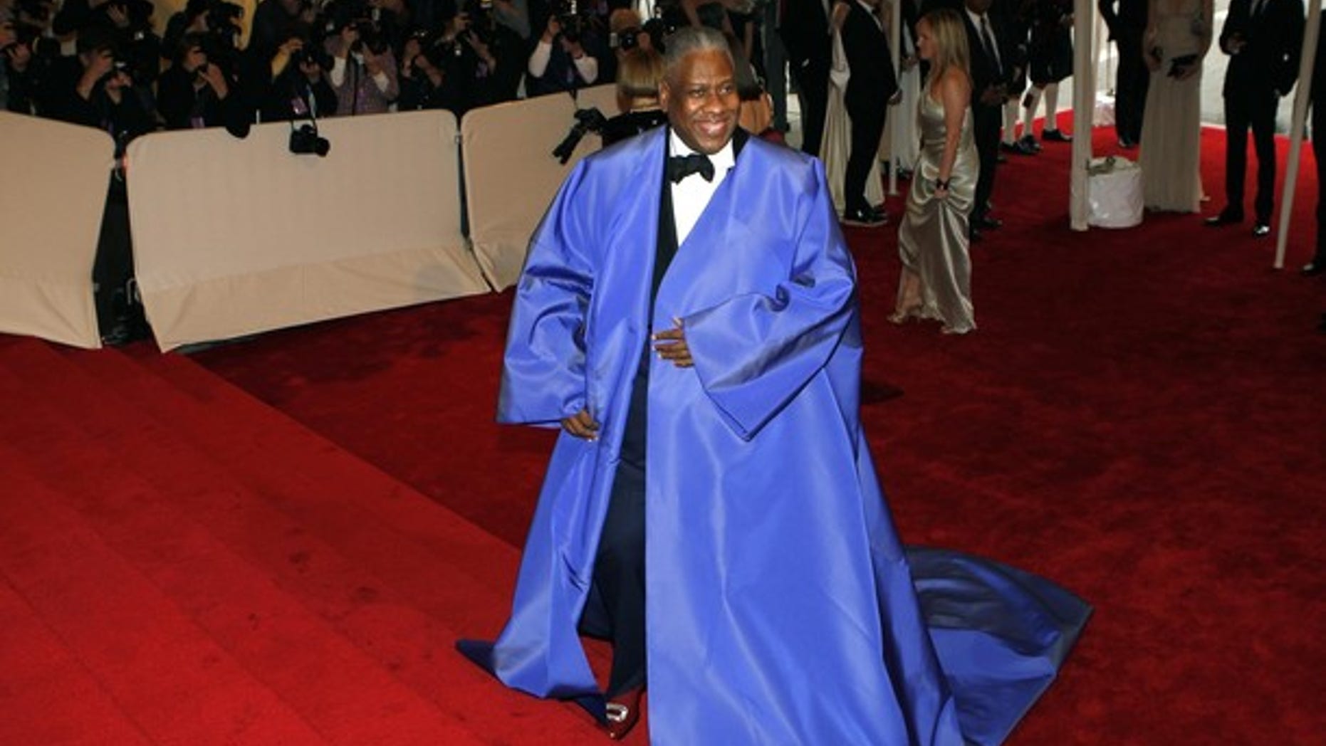 May 2: Andre Leon Talley arrives at the Metropolitan Museum of Art Costume Institute Benefit celebrating the opening of Alexander McQueen: Savage Beauty. (AP)