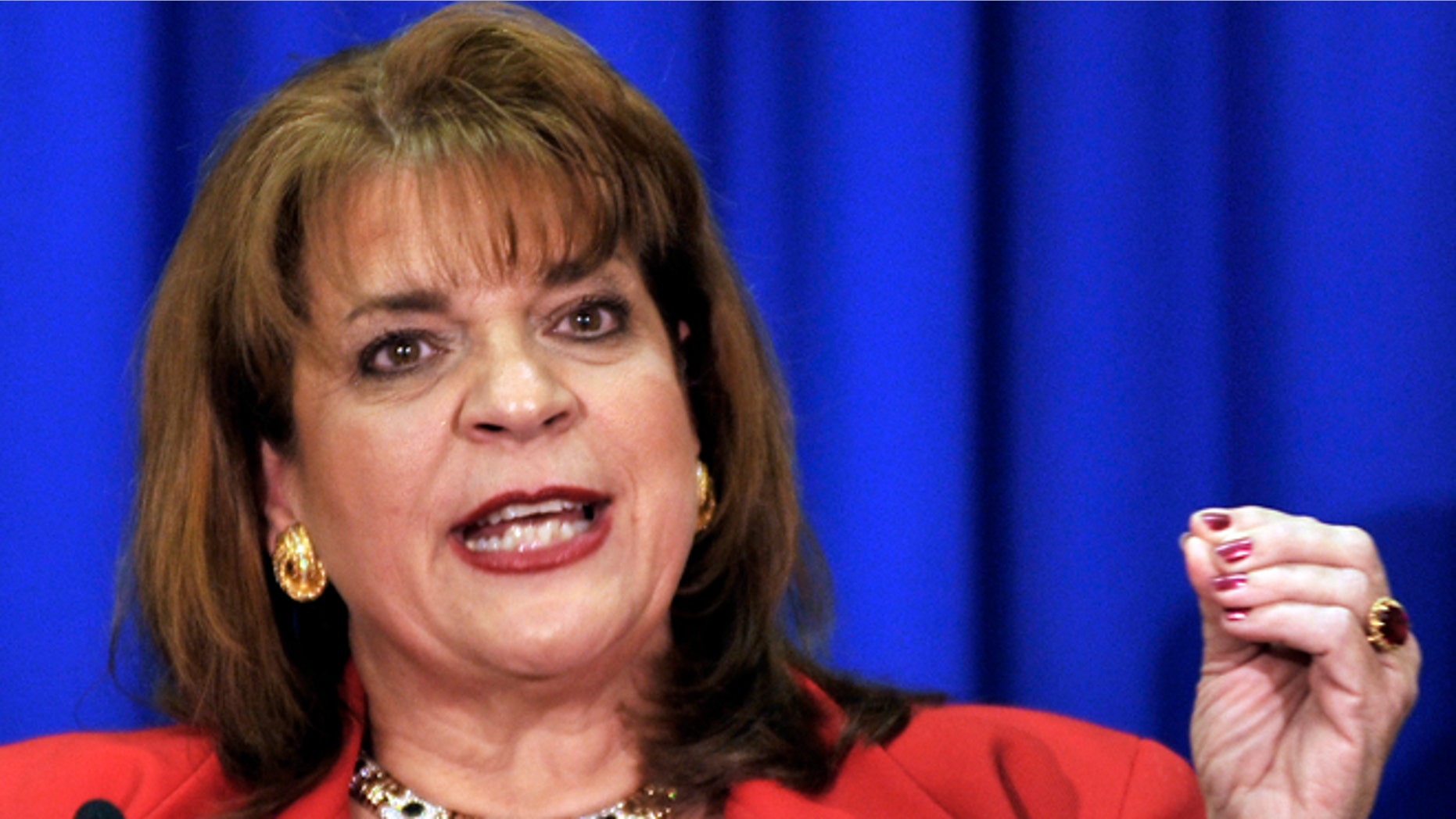 FILE- In this April 11, 2012, file photo, State Attorney Angela Corey, special prosecutor in the Trayvon Martin case, speaks during a news conference in Jacksonville, Fla. Corey is up against two opponents in the Aug. 30, 2016, Republican primary for the state attorneys office, which handles three northeast Florida counties. (AP Photo/Rick Wilson)