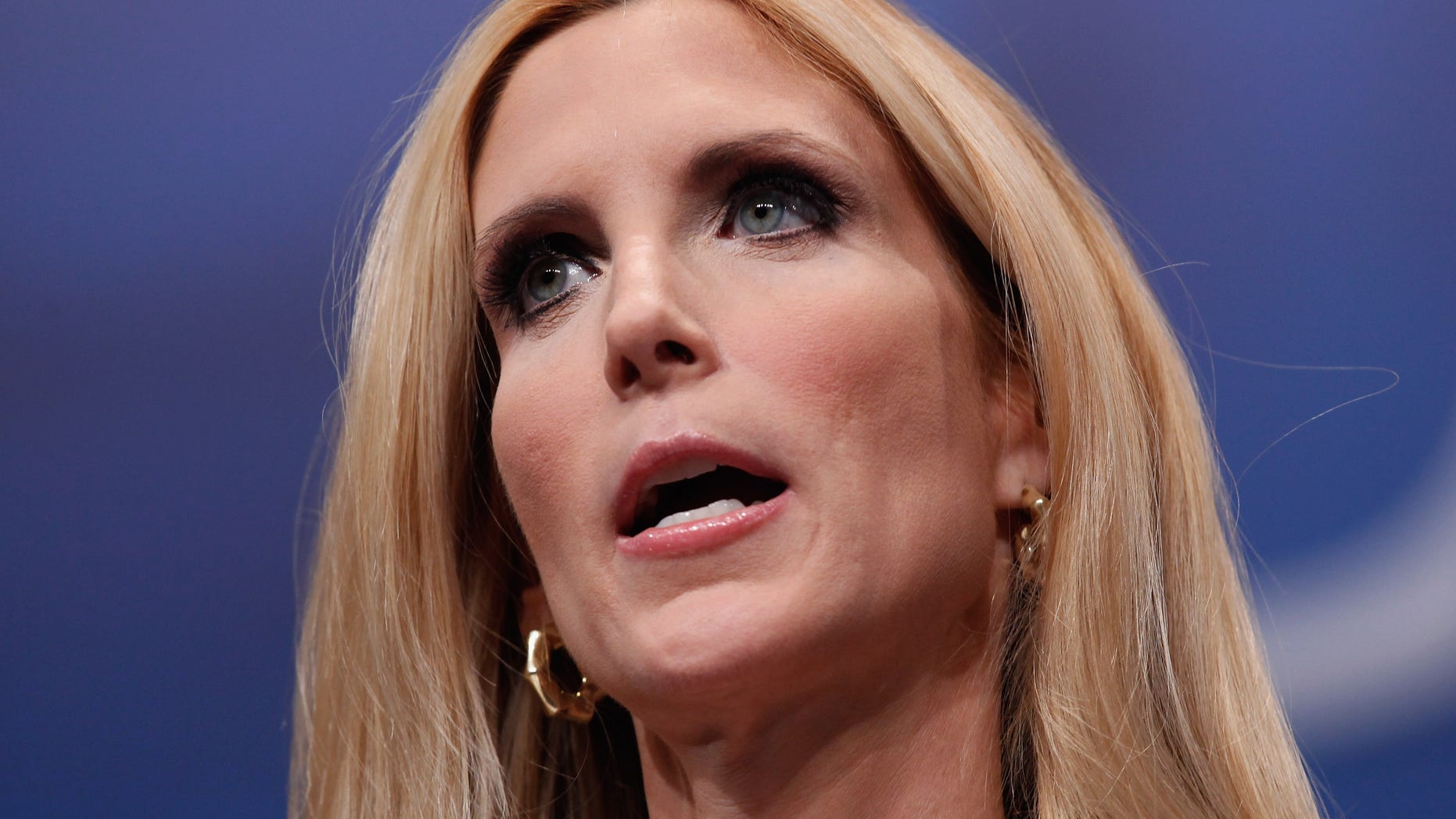 WASHINGTON, DC - FEBRUARY 10: Conservative author and pundit Ann Coulter delivers remarks to the Conservative Political Action Conference (CPAC) at the Marriott Wardman Park February 10, 2012 in Washington, DC. Thousands of conservative activists are attending the annual gathering in the nation's capital. (Photo by Chip Somodevilla/Getty Images)