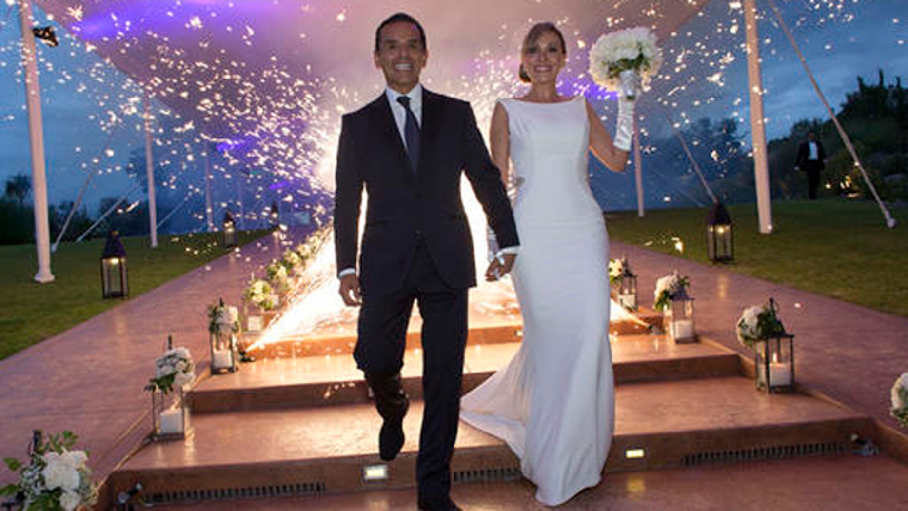 This Saturday, Aug. 6, 2016 photo shows former Mayor of Los Angeles Antonio Villaraigosa during his wedding to Patricia Govea at a private ceremony and reception in San Miguel de Allende, Mexico. Villaraigosa, a potential candidate for governor, tied the knot with Govea in a ceremony in central Mexico, with about 100 friends and family in attendance. (Armando Arorizo/WeddingVignette.com via AP)