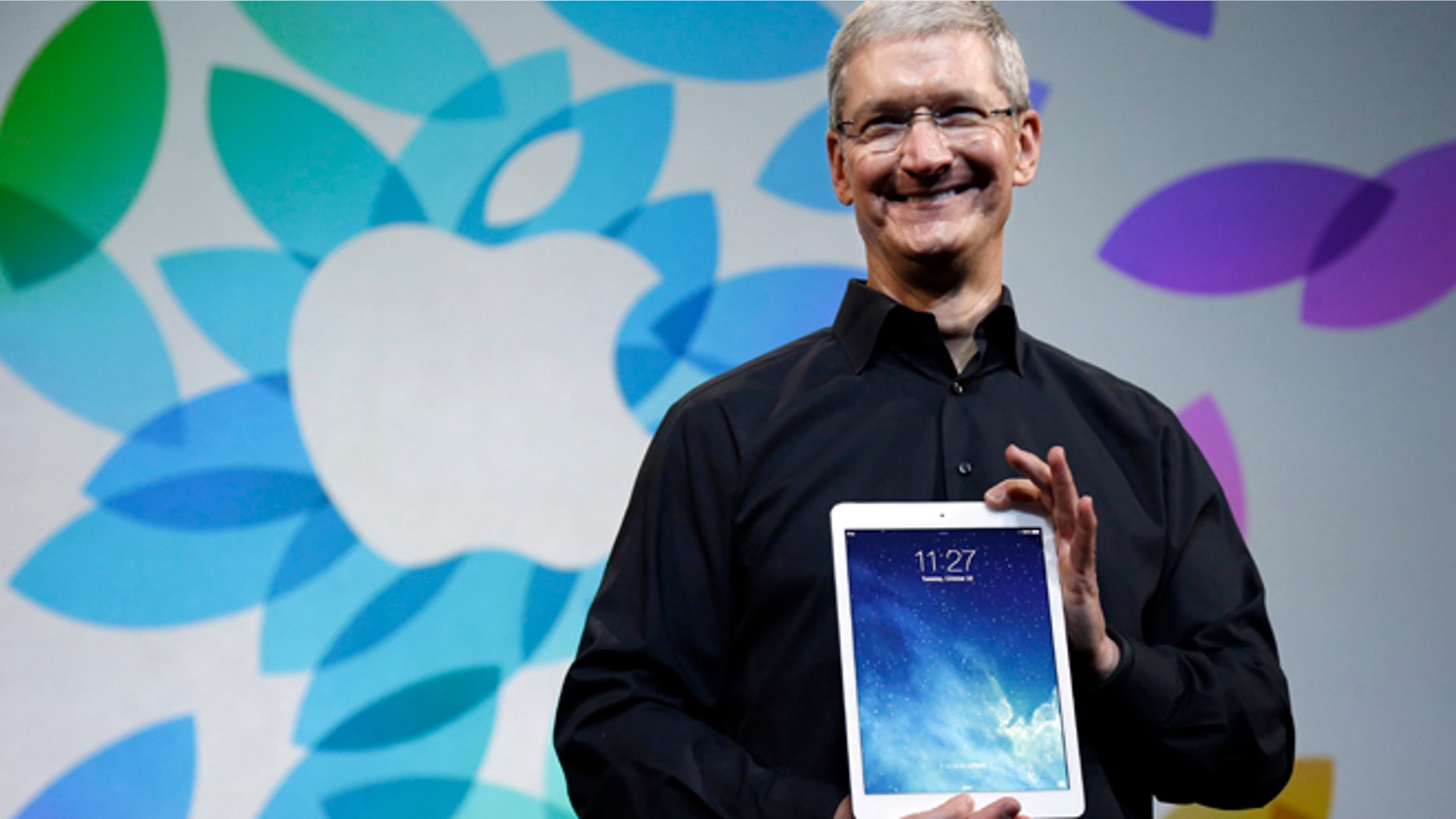 Oct. 22, 2013: Apple CEO Tim Cook introduces the new iPad Air in San Francisco.