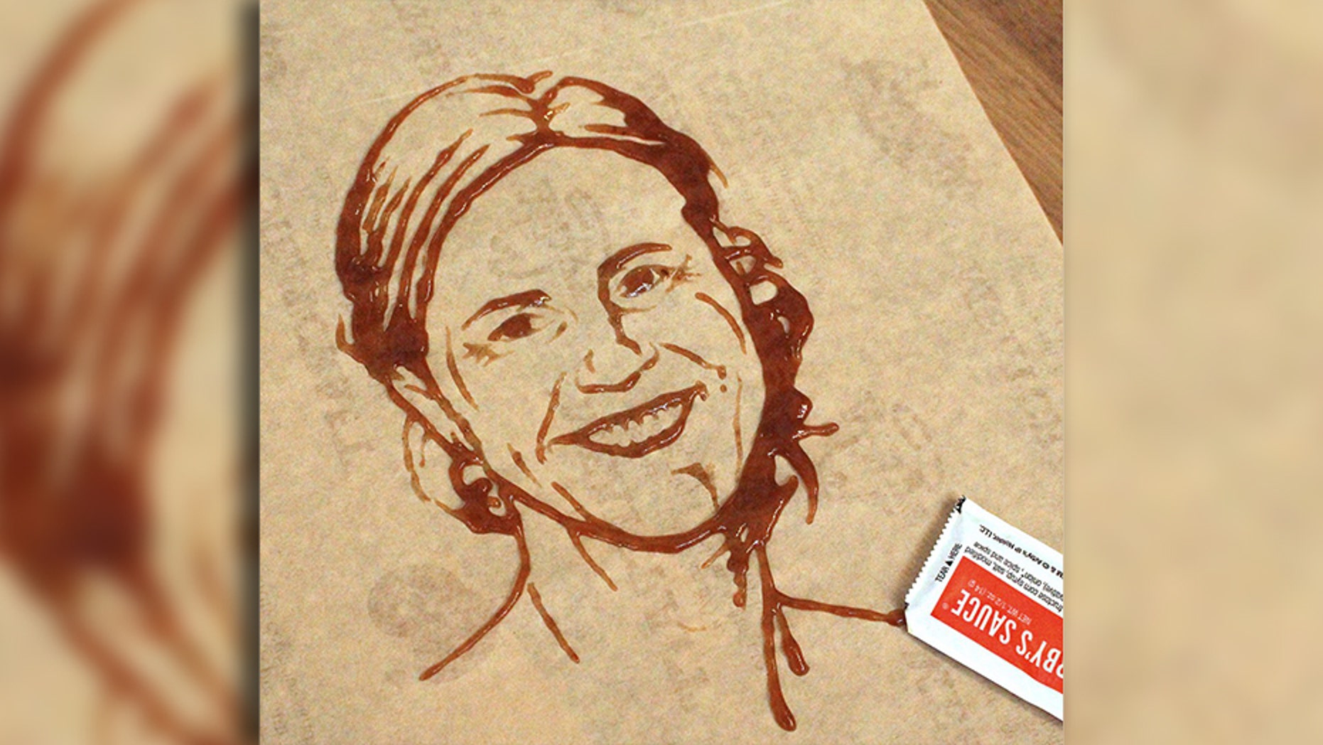 The Home of the Meats is now the home of the sauce art after an impressive sketch of Brandi Chastain.