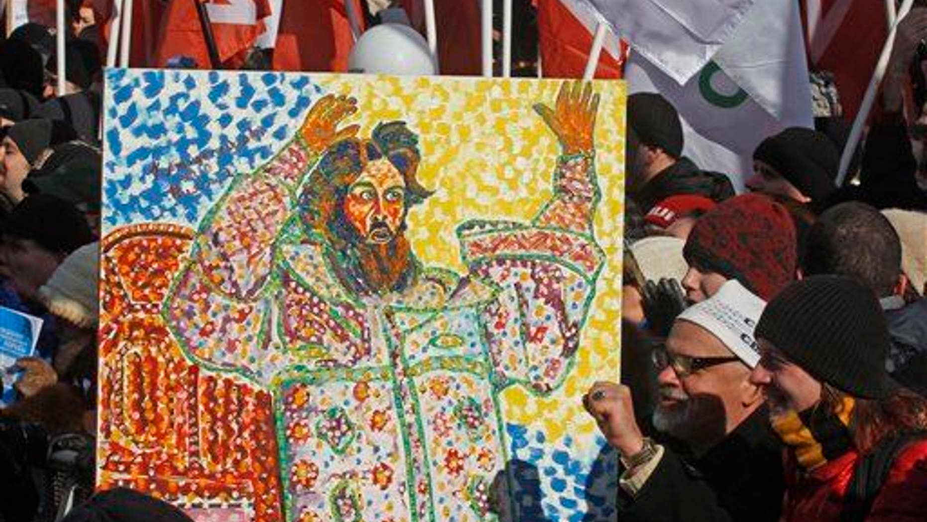 A placard depicts Czar Ivan The Terrible.