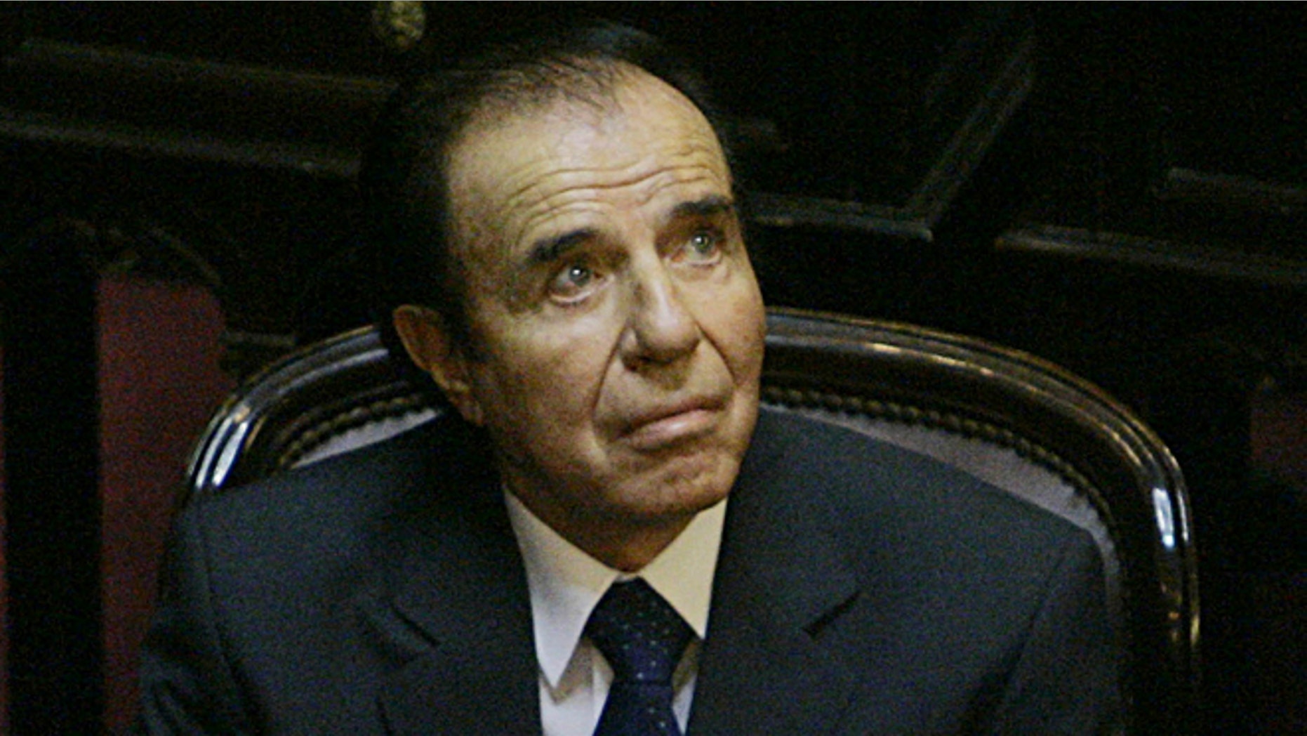 Argentina's former President Carlos Menem in a 2005 file photo.