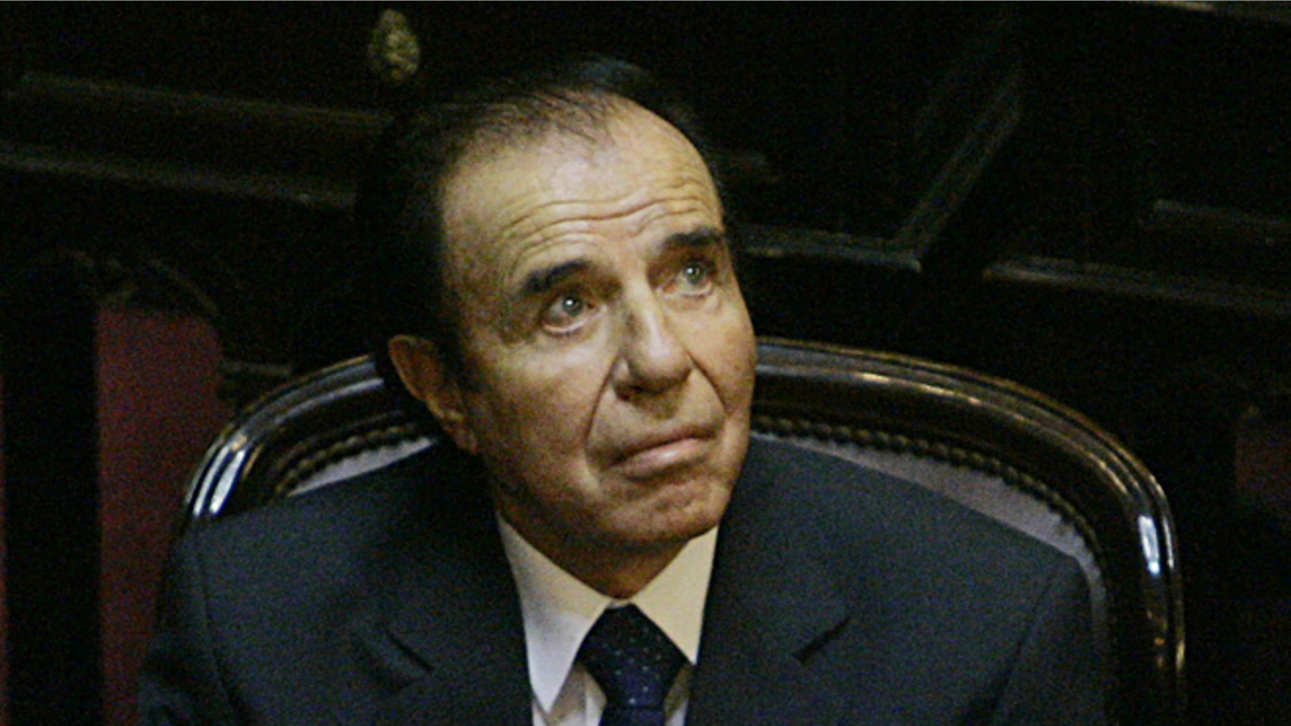 Former Argentine President Carlos Menem in a 2005 file photo.