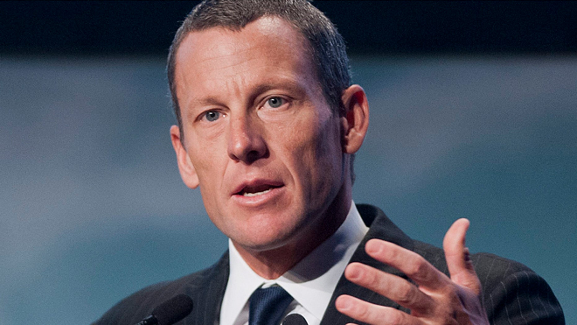 Aug. 29, 2012: In this file photo, Lance Armstrong speaks to delegates at the World Cancer Congress in Montreal. (AP/The Canadian Press, Graham Hughes, File)