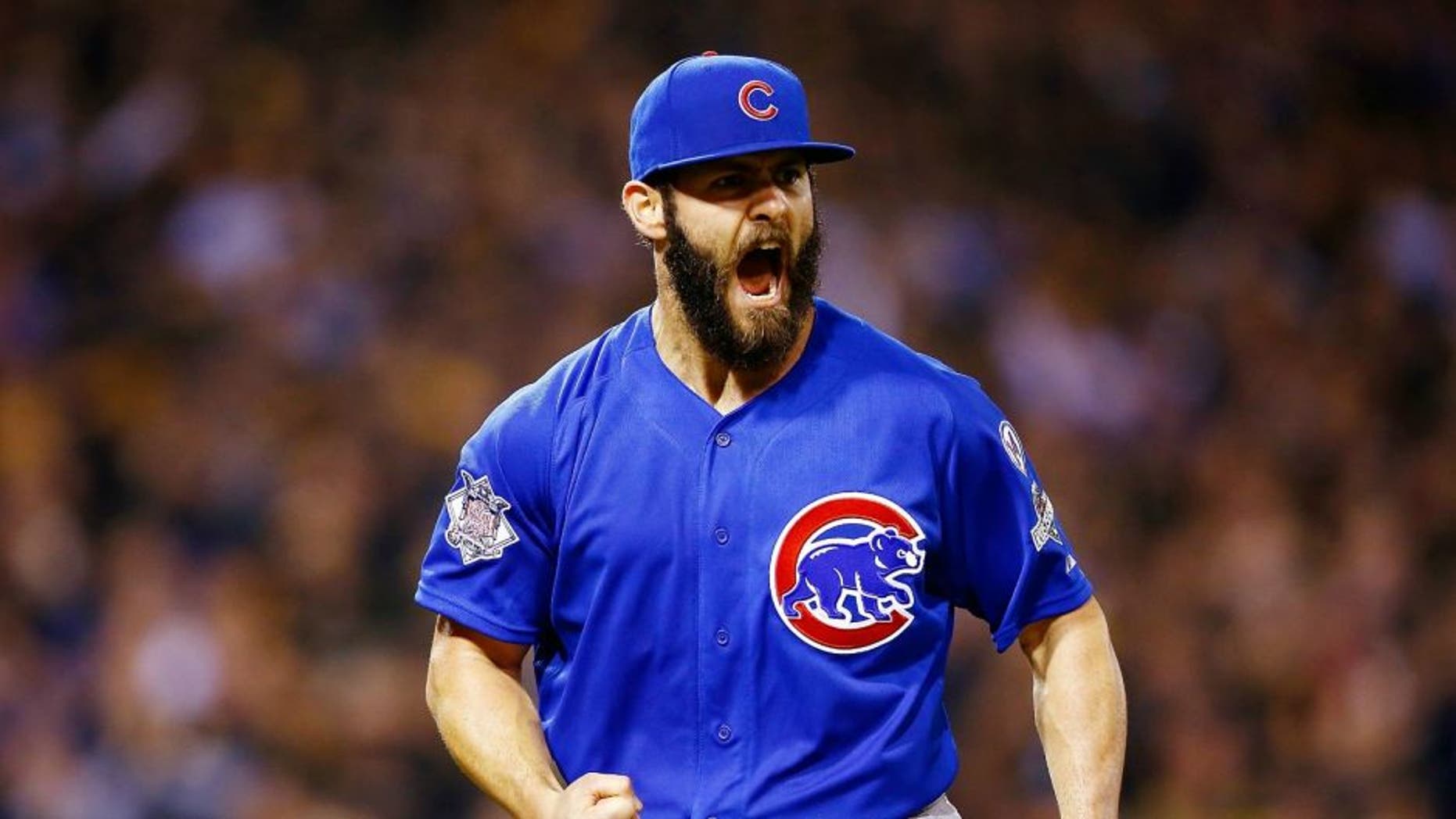 during the National League Wild Card game at PNC Park on October 7, 2015 in Pittsburgh, Pennsylvania.