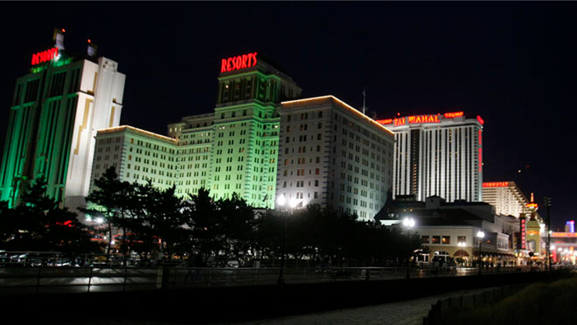 FILE: 2009: A view from the boardwalk of several casinos in Atlantic City, New Jersey.