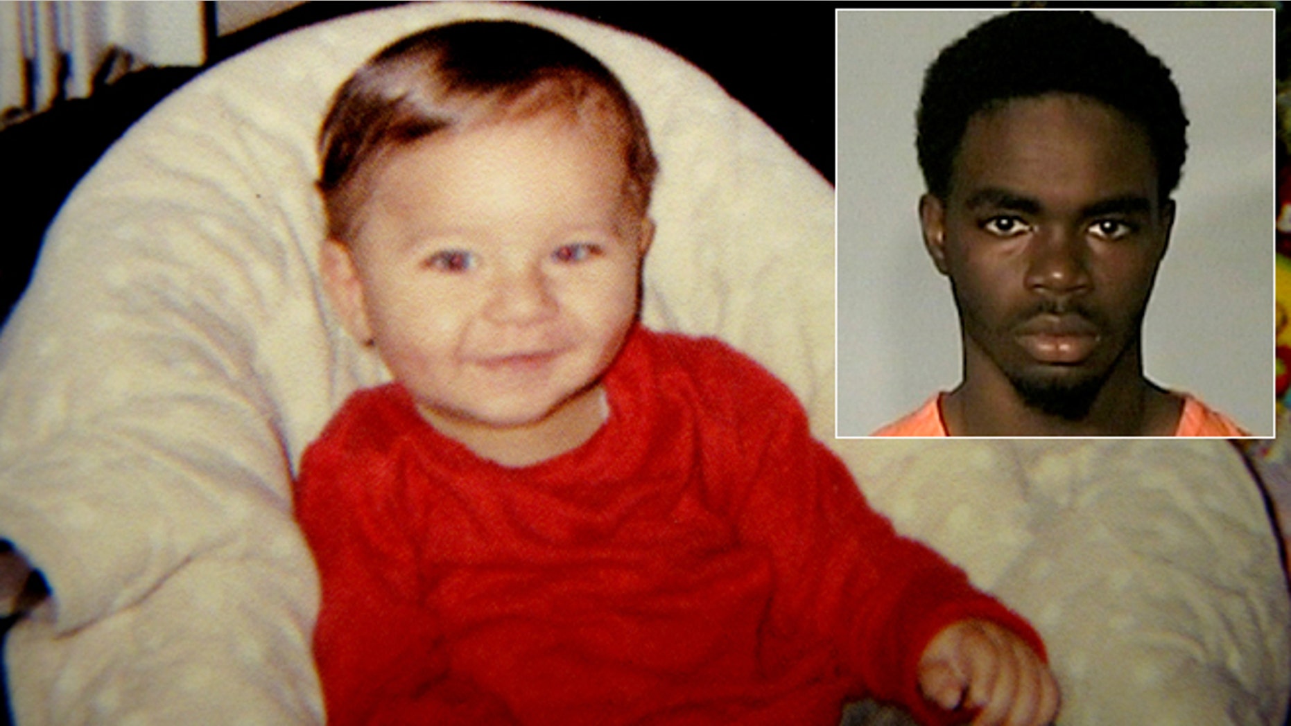 17-year-old De'Marquise Elkins, pictured right, is accused of shooting and killing 13-month-old Antonio Santiago, pictured left, while he sat in a stroller.