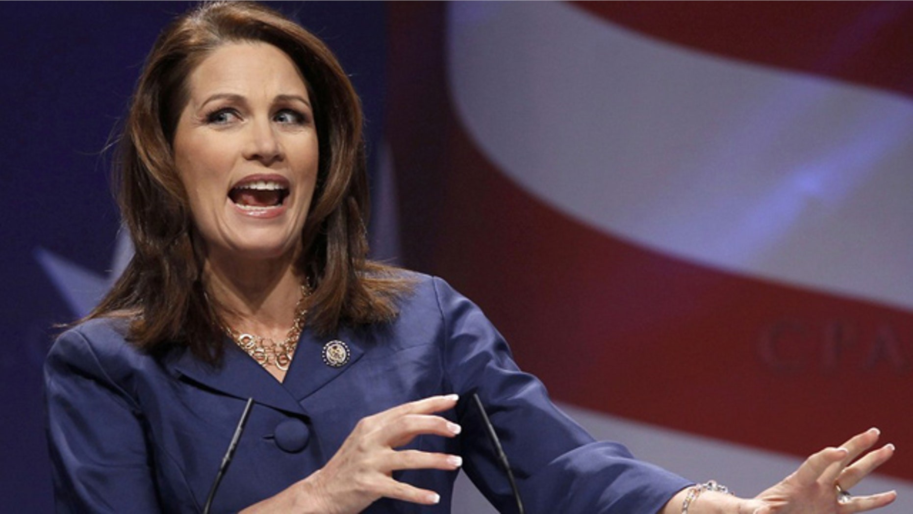 U.S. Rep. Michele Bachmann at the 38th annual CPAC meeting at the Marriott Wardman Park Hotel in Washington, Feb. 10, 2011.