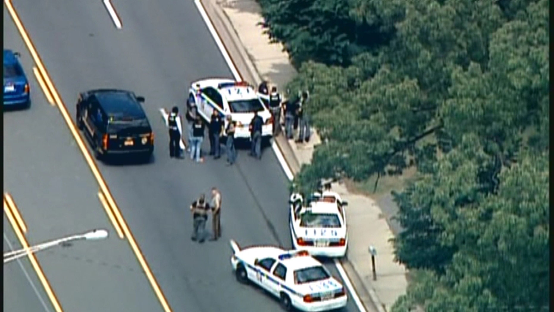 A Baltimore County, Maryland police officer was killed Monday following an altercation with suspects still on the loose.