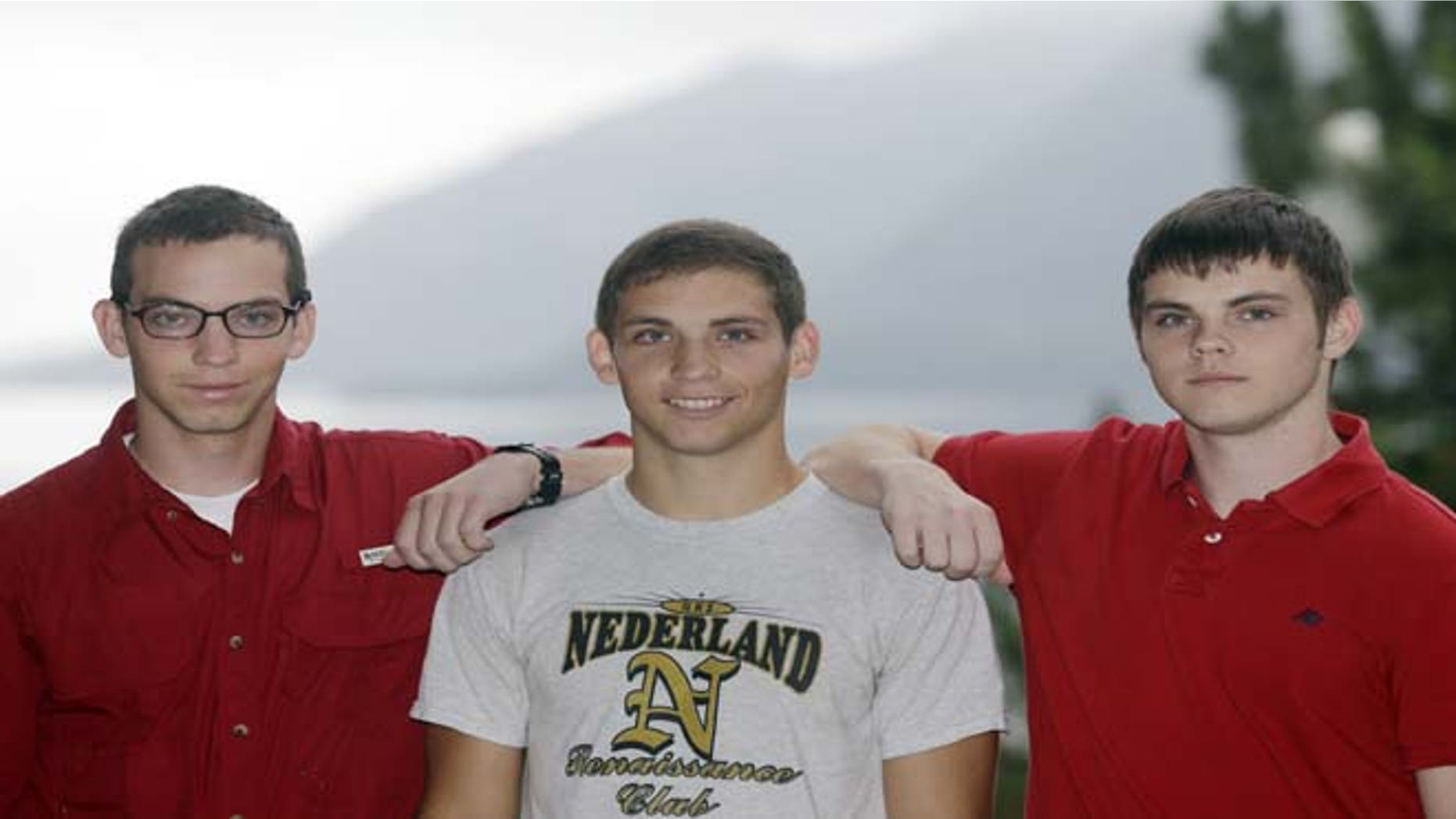 July 1, 2013: From left, brothers Noah Ogrydzniak, 19, and twins Sumner and Cole, 17, of Nederland, Texas, pose during Reception Day at the U.S. Military Academy at West Point, N.Y. For one of the few times in its long history, the U.S. Military Academy has accepted three siblings into the same class.